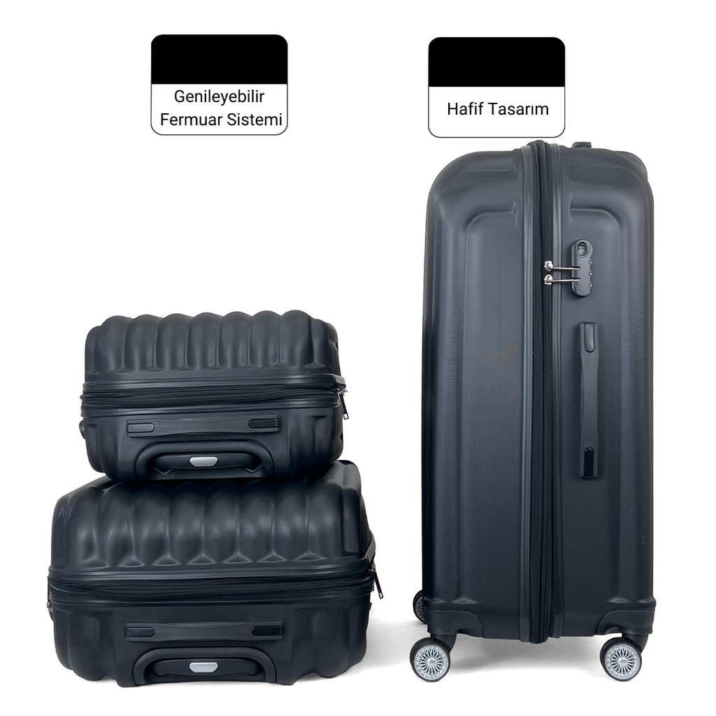 Gusto ABS Körüklü Valiz, Orta Boy