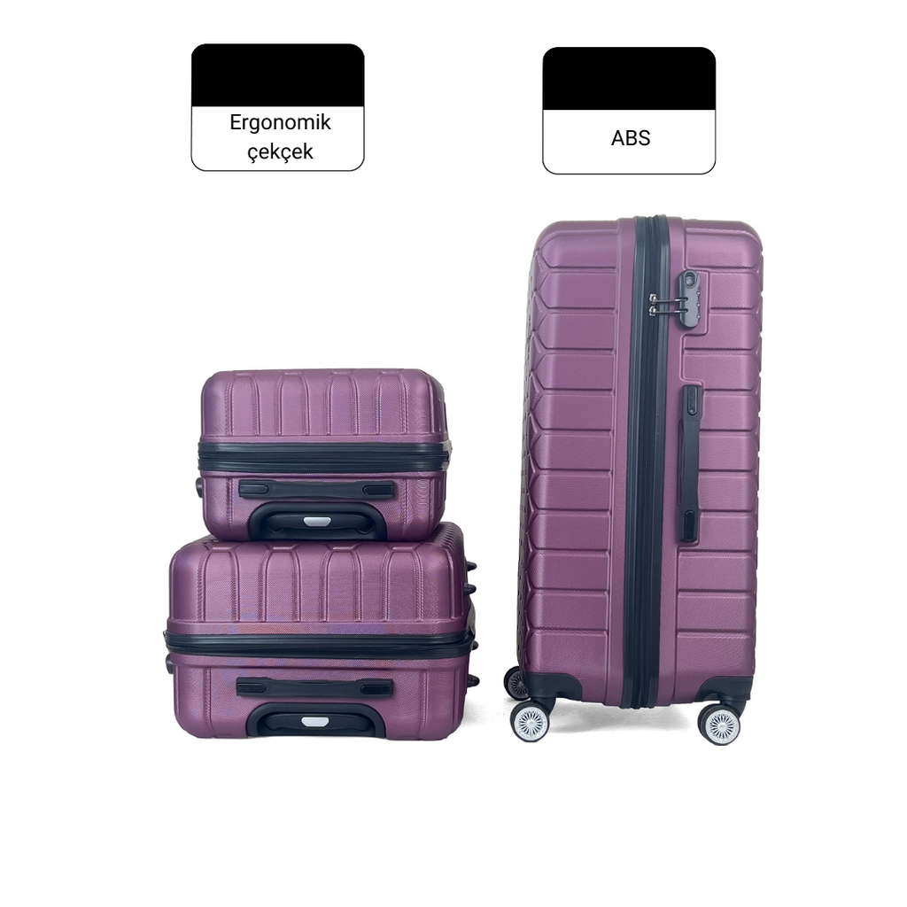 Altıgen ABS Seyahat Valizi, Kabin Boy