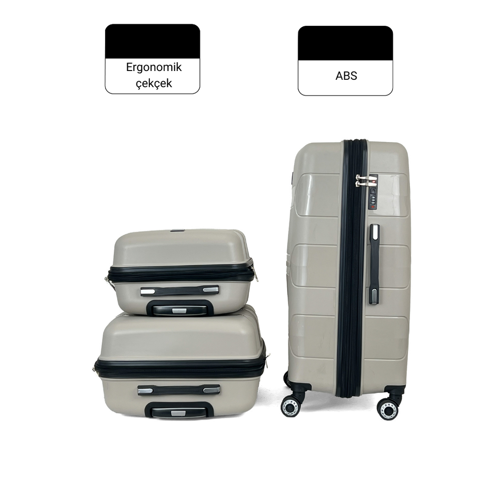 Lucas Körüklü Polipropilen Kırılmaz Valiz, Kabin Boy