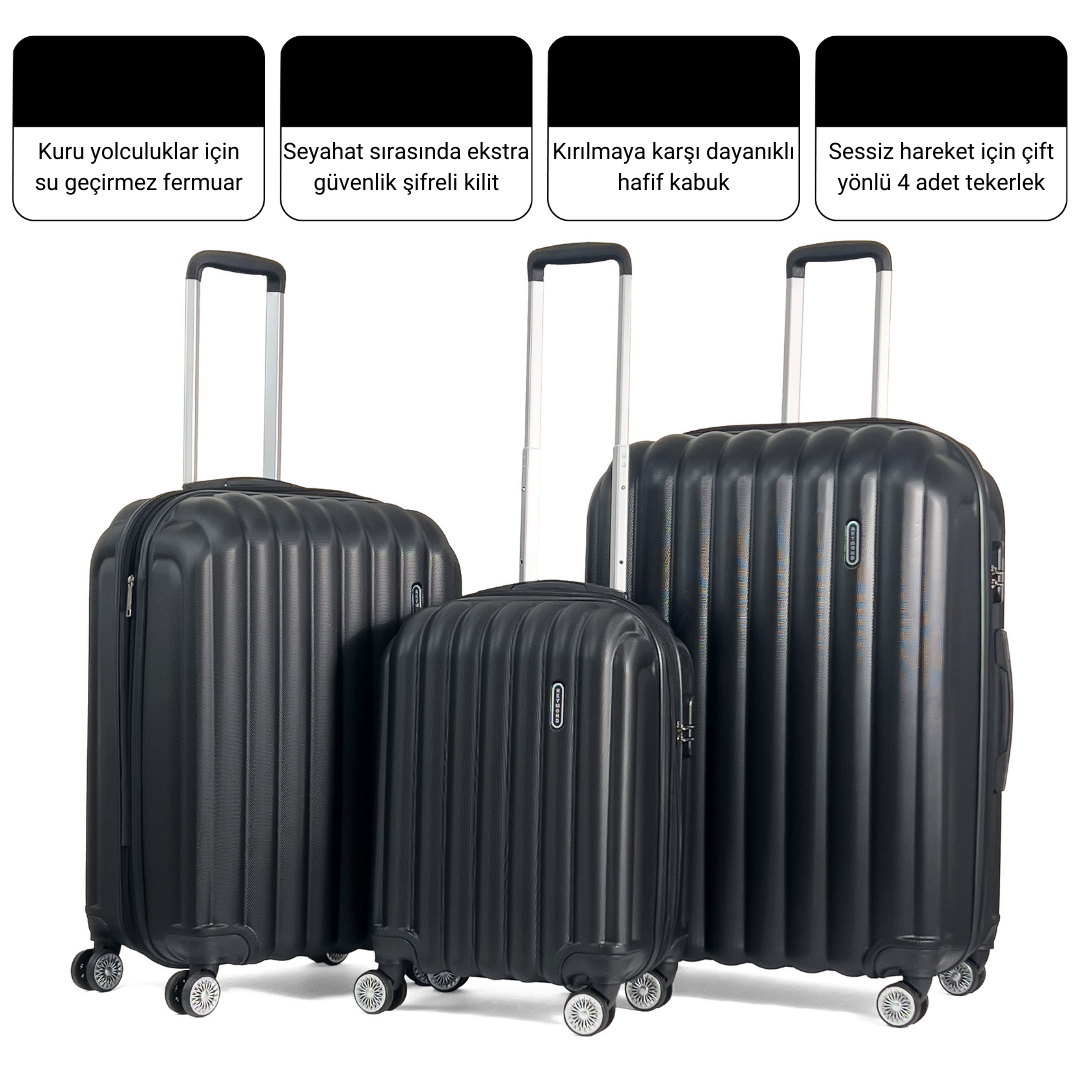 Gusto ABS Körüklü Valiz, Orta Boy