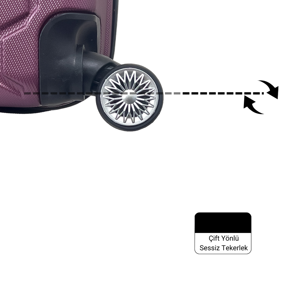 Altıgen ABS Seyahat Valizi, Kabin Boy