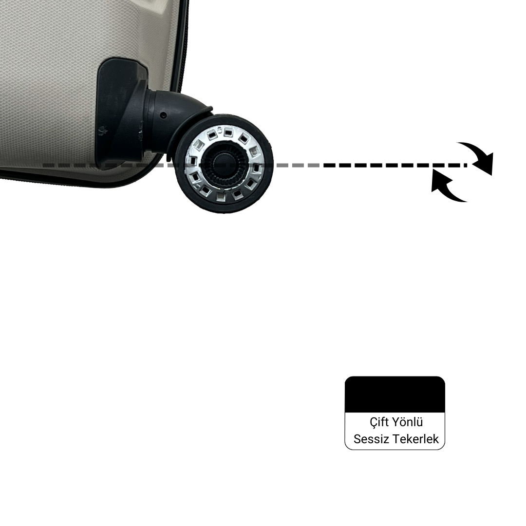 Lucas Körüklü Polipropilen Kırılmaz Valiz, Kabin Boy