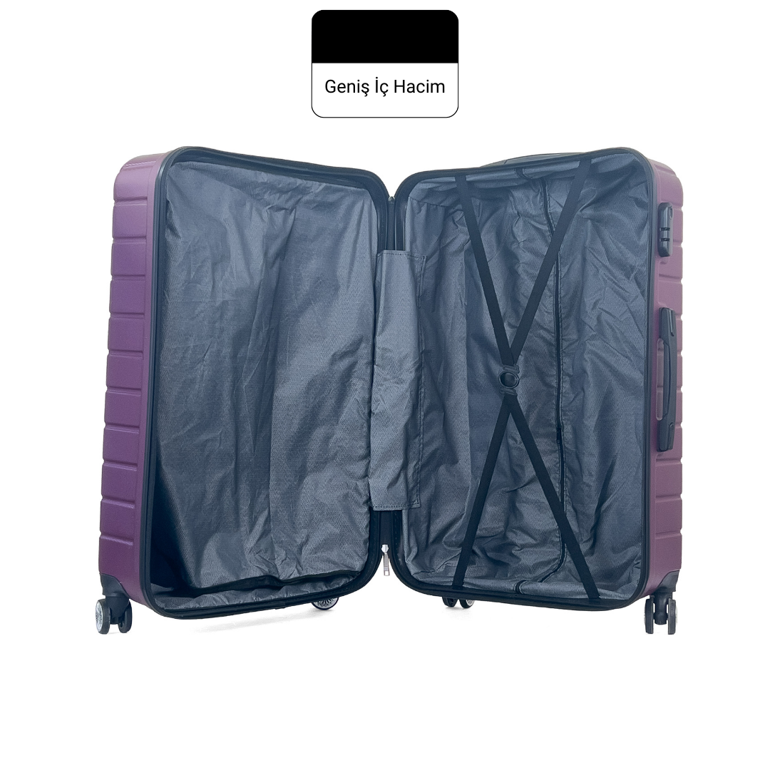 Altıgen ABS Seyahat Valizi, Büyük Boy