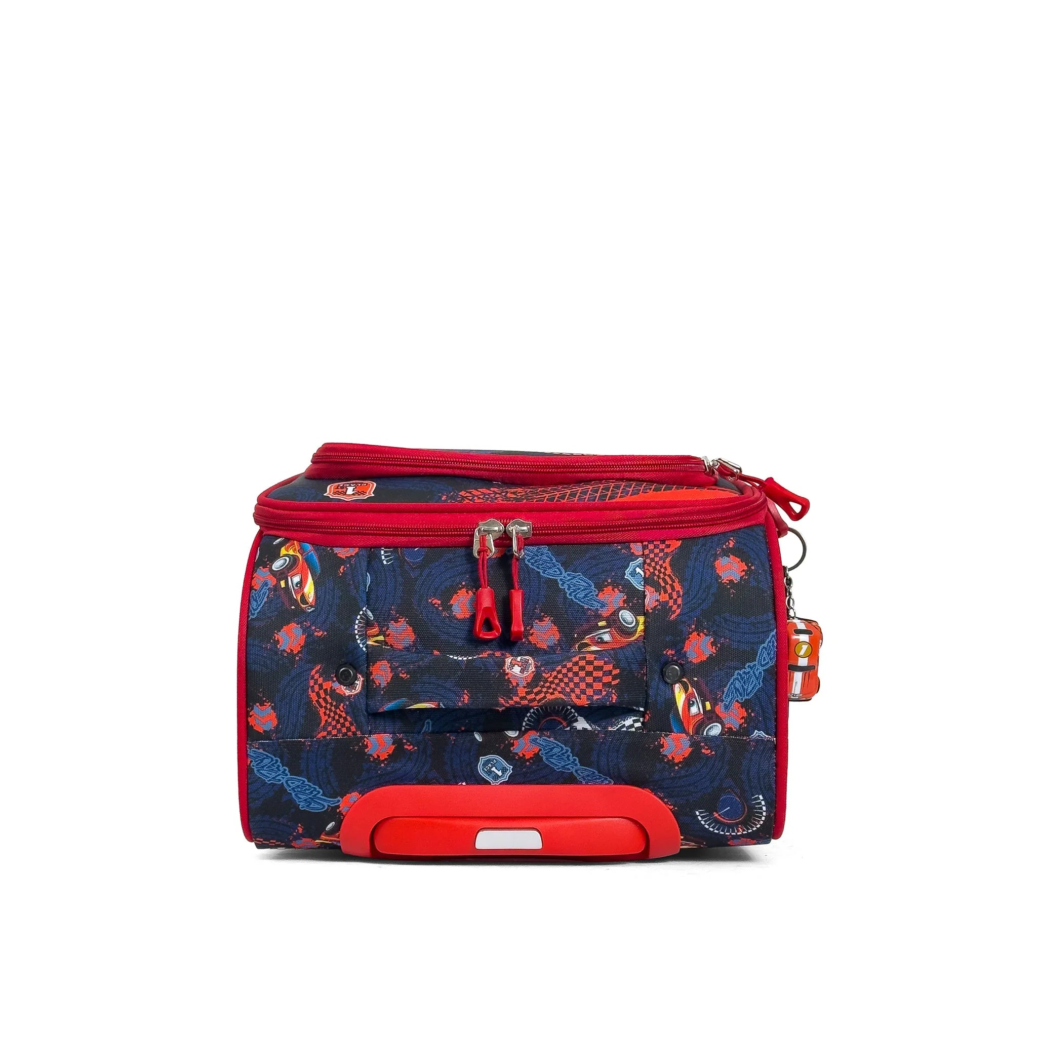 Konjabags bags - Araba Desenli 4 Tekerlekli Çocuk Valizi, Eğlenceli Seyahat Arkadaşı