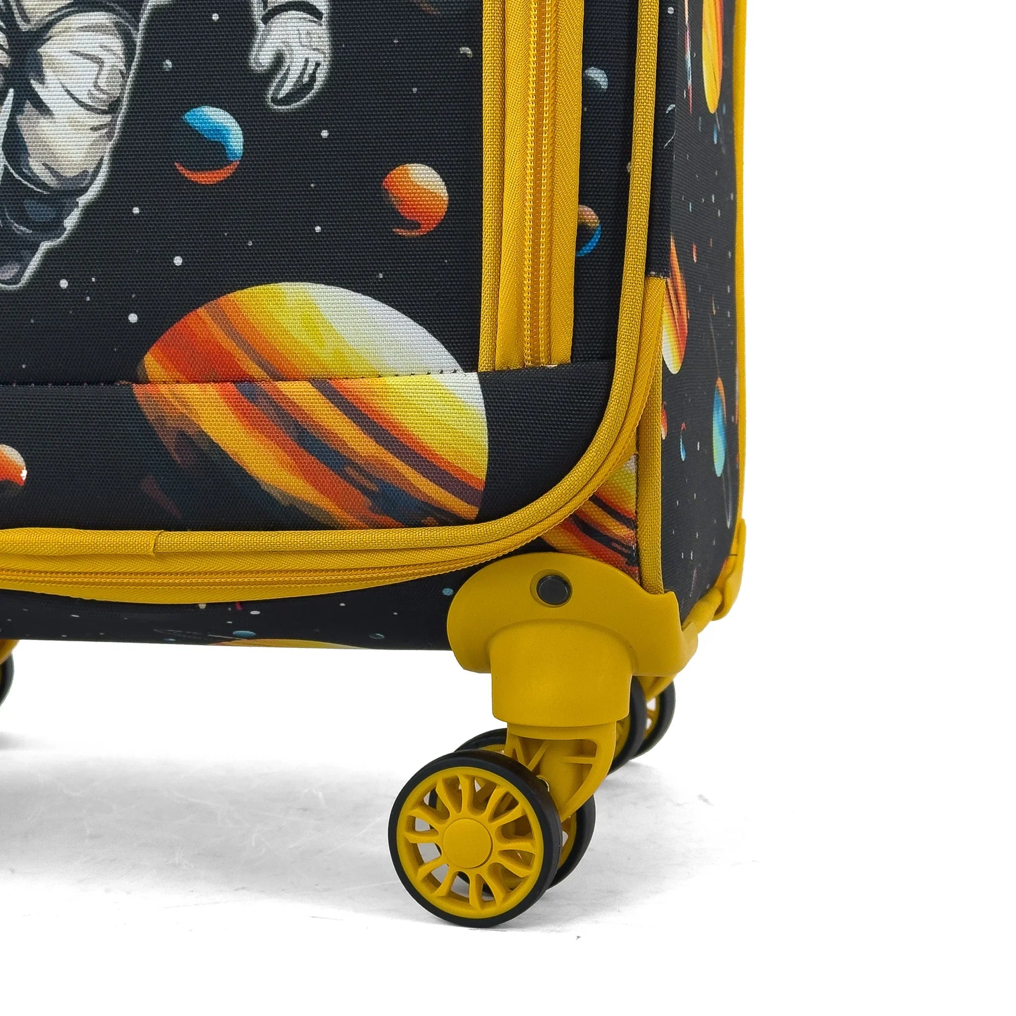 Konjabags bags - Astronot Desenli 4 Tekerlekli Çocuk Valizi, Eğlenceli Seyahat Arkadaşı