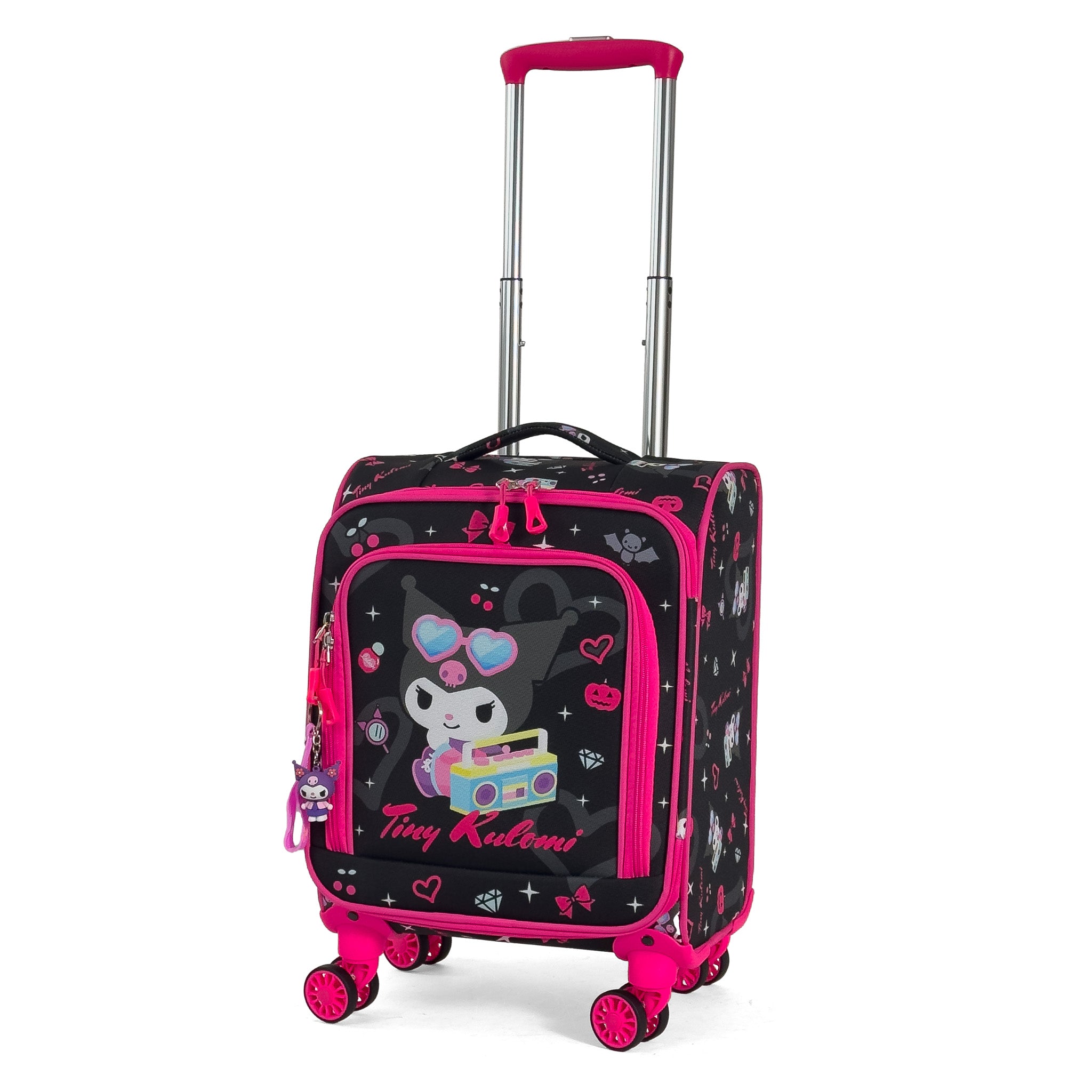 Konjabags bags - Anime Kulomi Desenli 4 Tekerlekli Çocuk Valizi, Eğlenceli Seyahat Arkadaşı