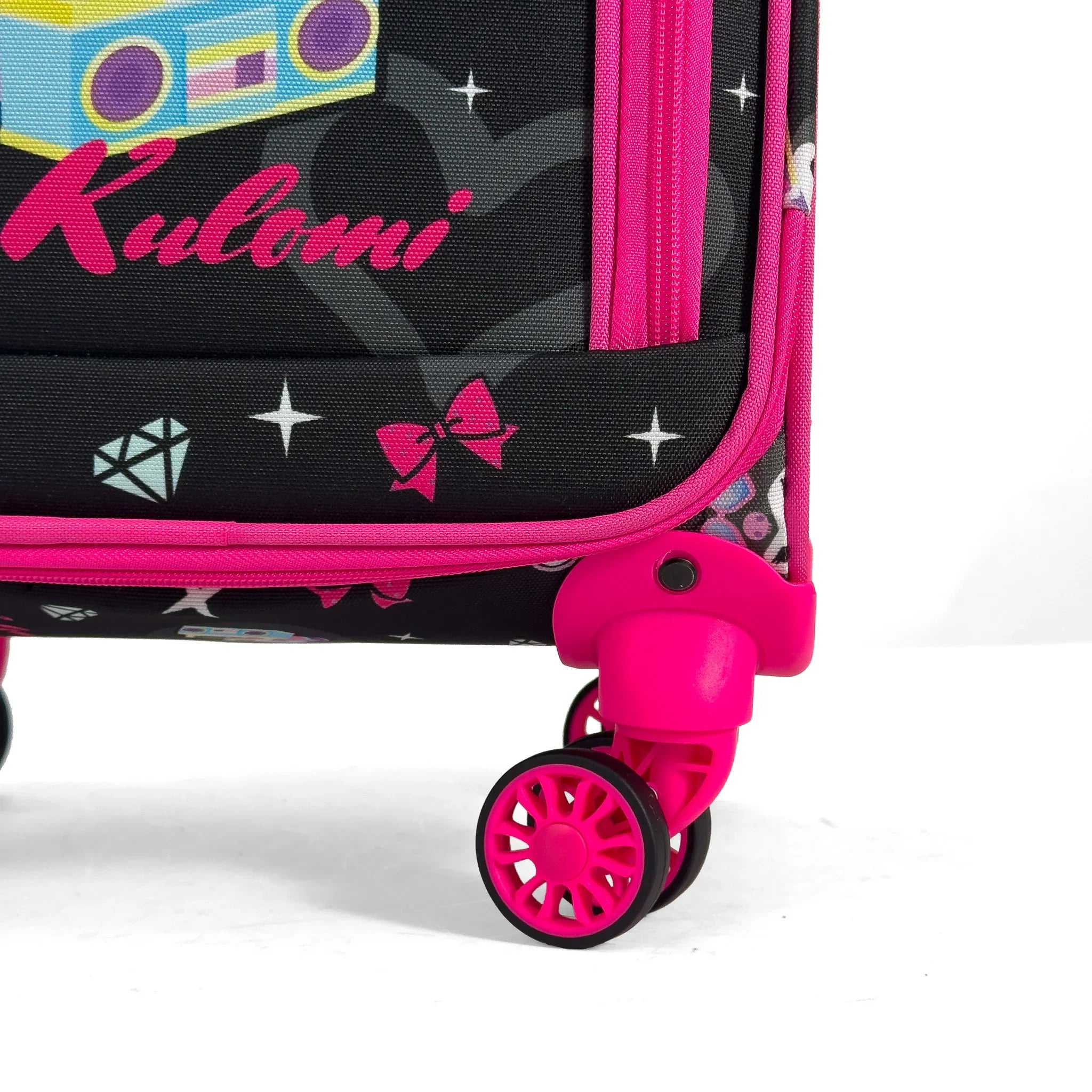 Konjabags bags - Anime Kulomi Desenli 4 Tekerlekli Çocuk Valizi, Eğlenceli Seyahat Arkadaşı