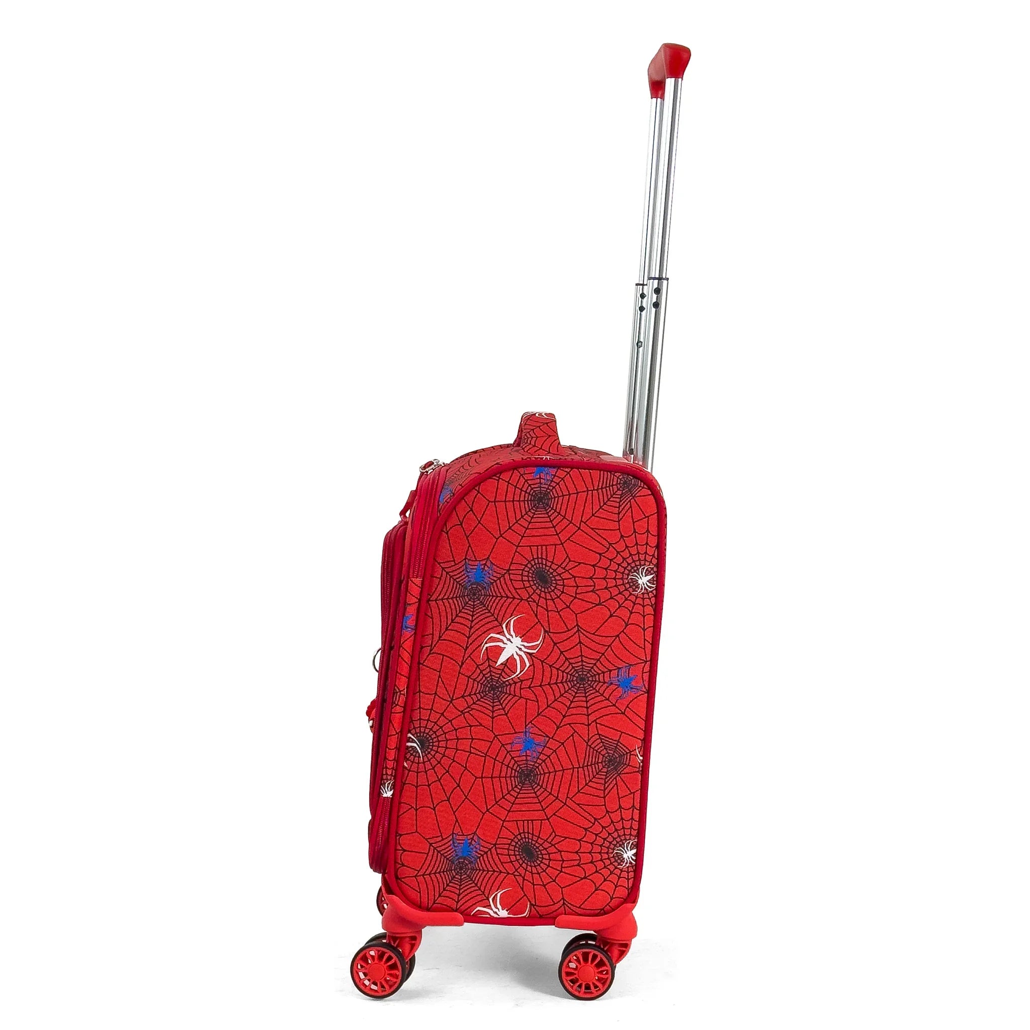 Konjabags bags - Örümcek Desenli 4 Tekerlekli Çocuk Valizi, Eğlenceli Seyahat Arkadaşı