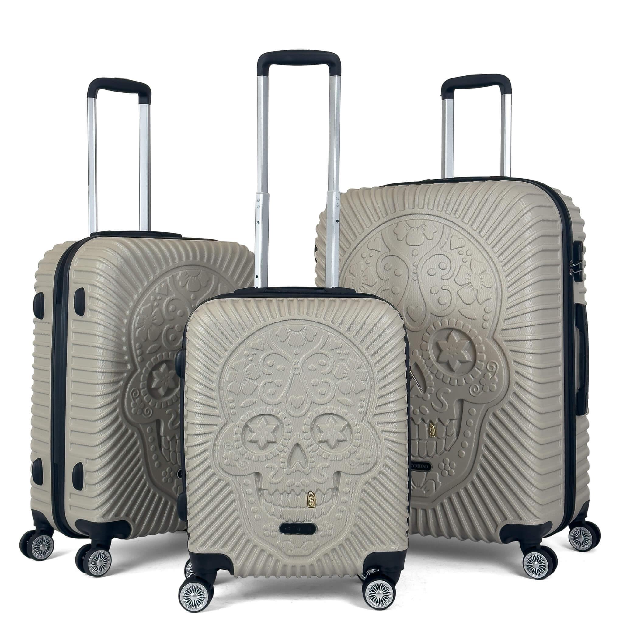 Konjabags bags - Reymond Kurukafa Desen ABS Valiz - 3'lü Set