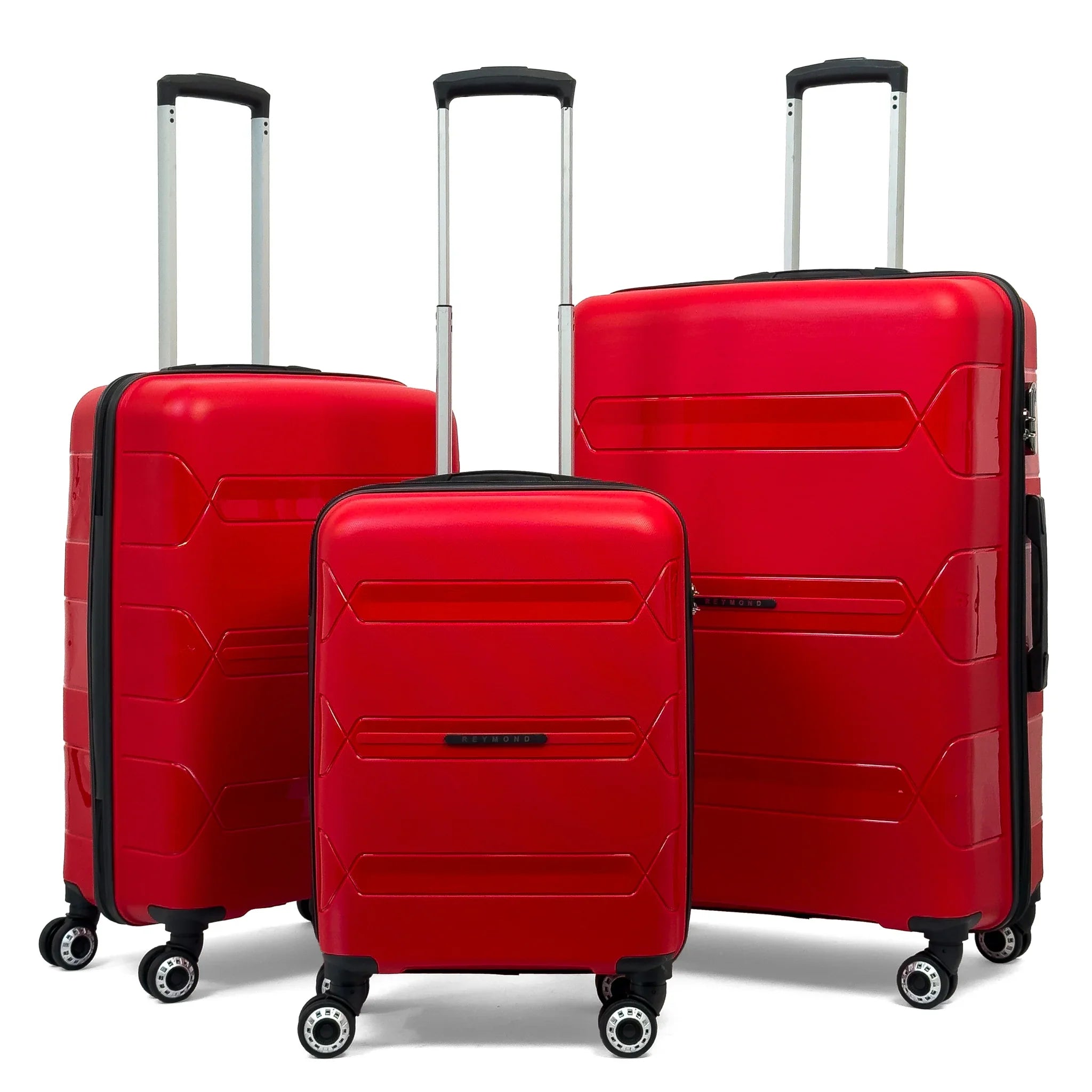 Konjabags bags - Lucas Polipropilen Kırılmaz Valiz, 3'lü Set