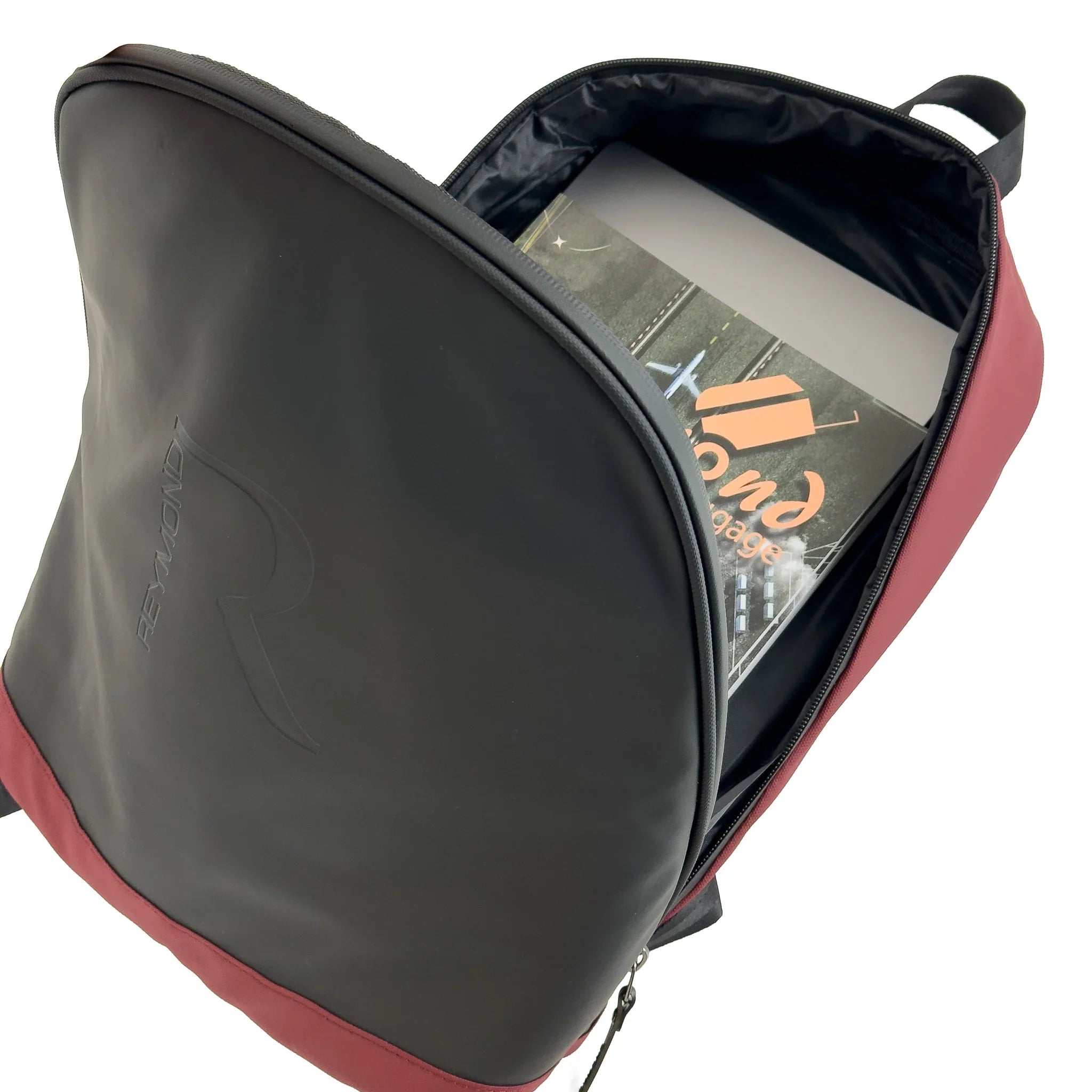 Konjabags bags - Reymond 1941 Rivera Tek Gözlü Laptop Bölmeli Sırt Çantası, Kırmızı