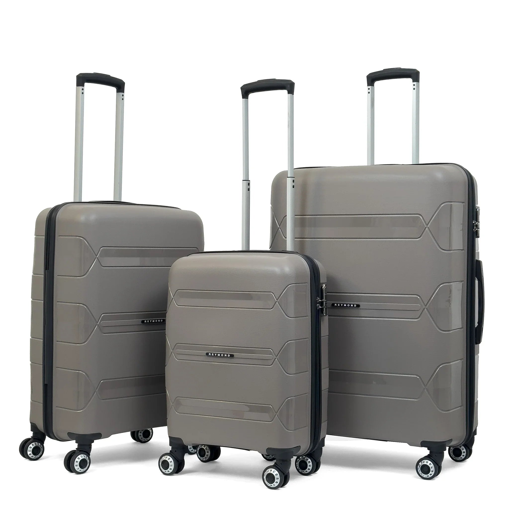 Konjabags bags - Lucas Polipropilen Kırılmaz Valiz, 3'lü Set