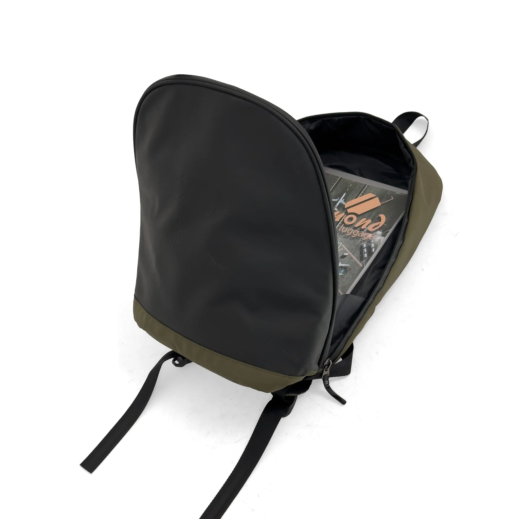 Konjabags bags - Reymond 1941 Rivera Tek Gözlü Laptop Bölmeli Sırt Çantası, Haki