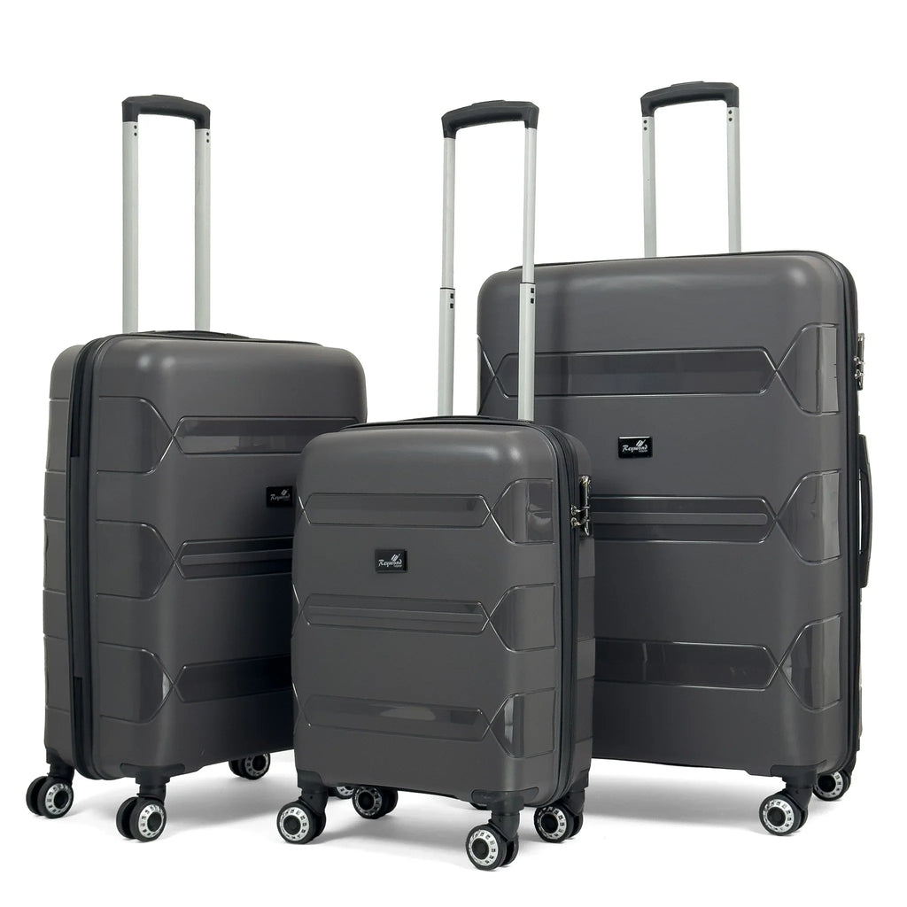 Konjabags bags - Lucas Polipropilen Kırılmaz Valiz, 3'lü Set