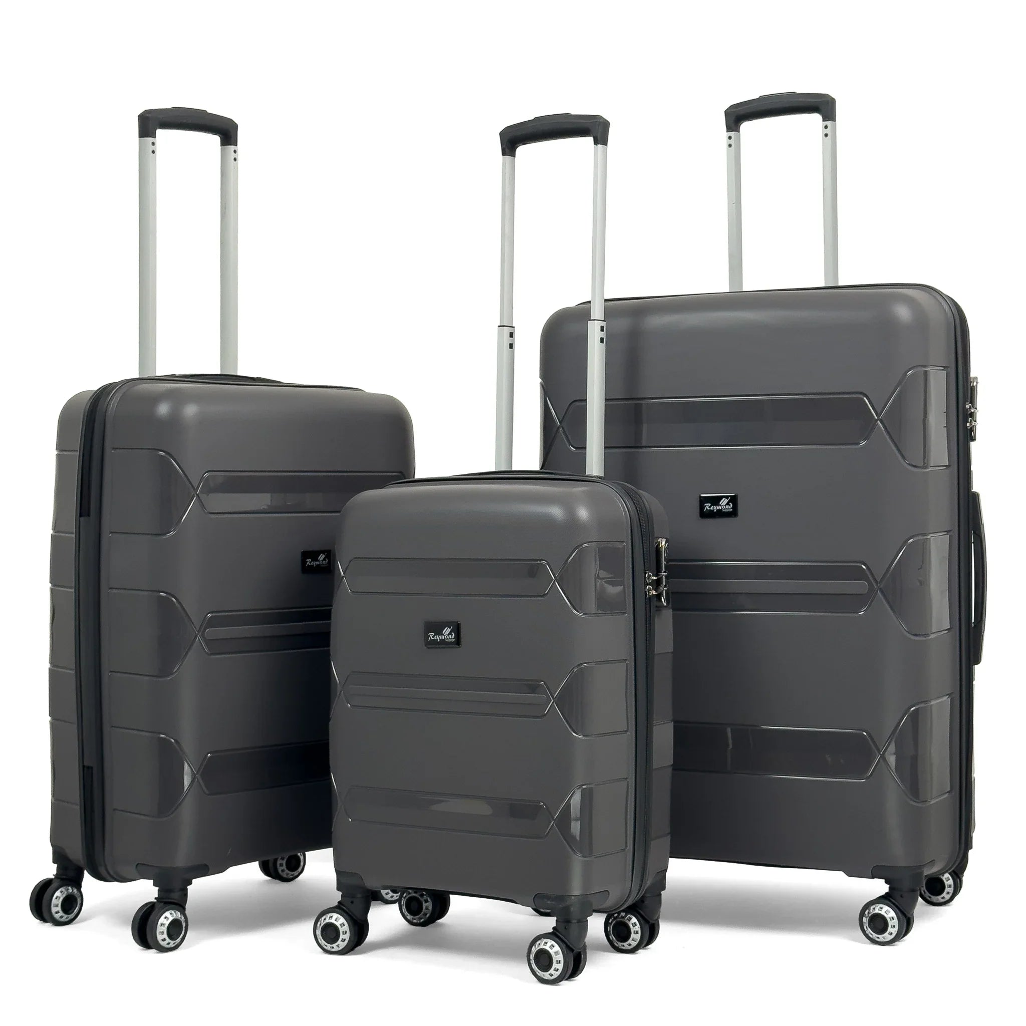 Konjabags bags - Lucas Polipropilen Kırılmaz Valiz, 3'lü Set