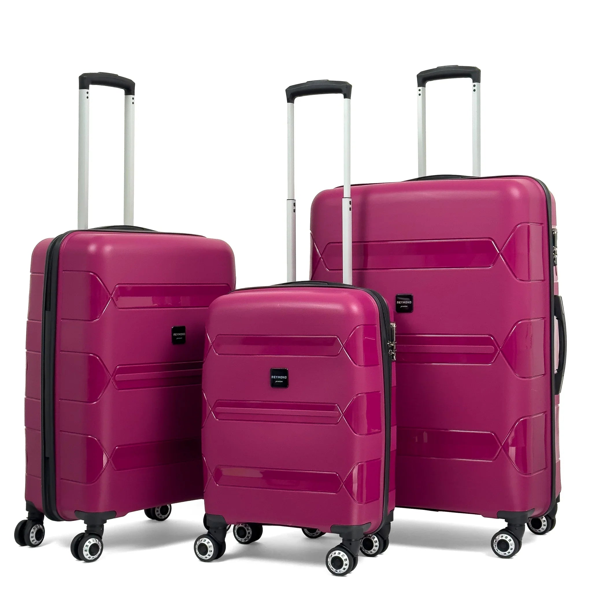 Konjabags bags - Lucas Polipropilen Kırılmaz Valiz, 3'lü Set