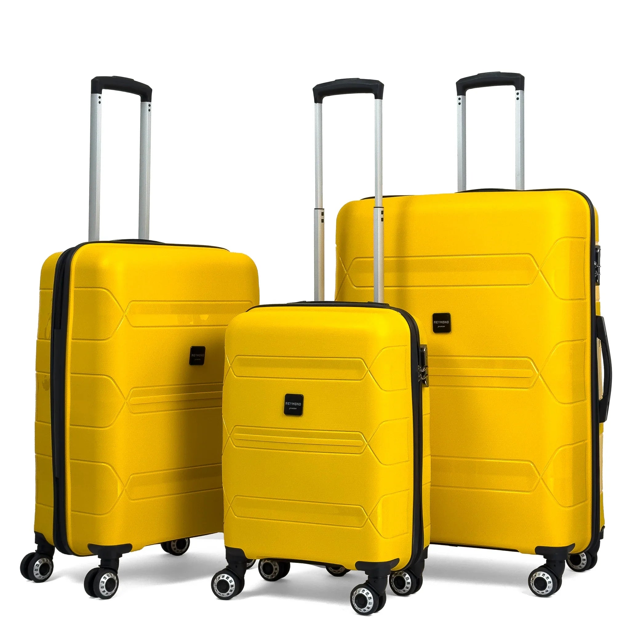 Konjabags bags - Lucas Polipropilen Kırılmaz Valiz, 3'lü Set