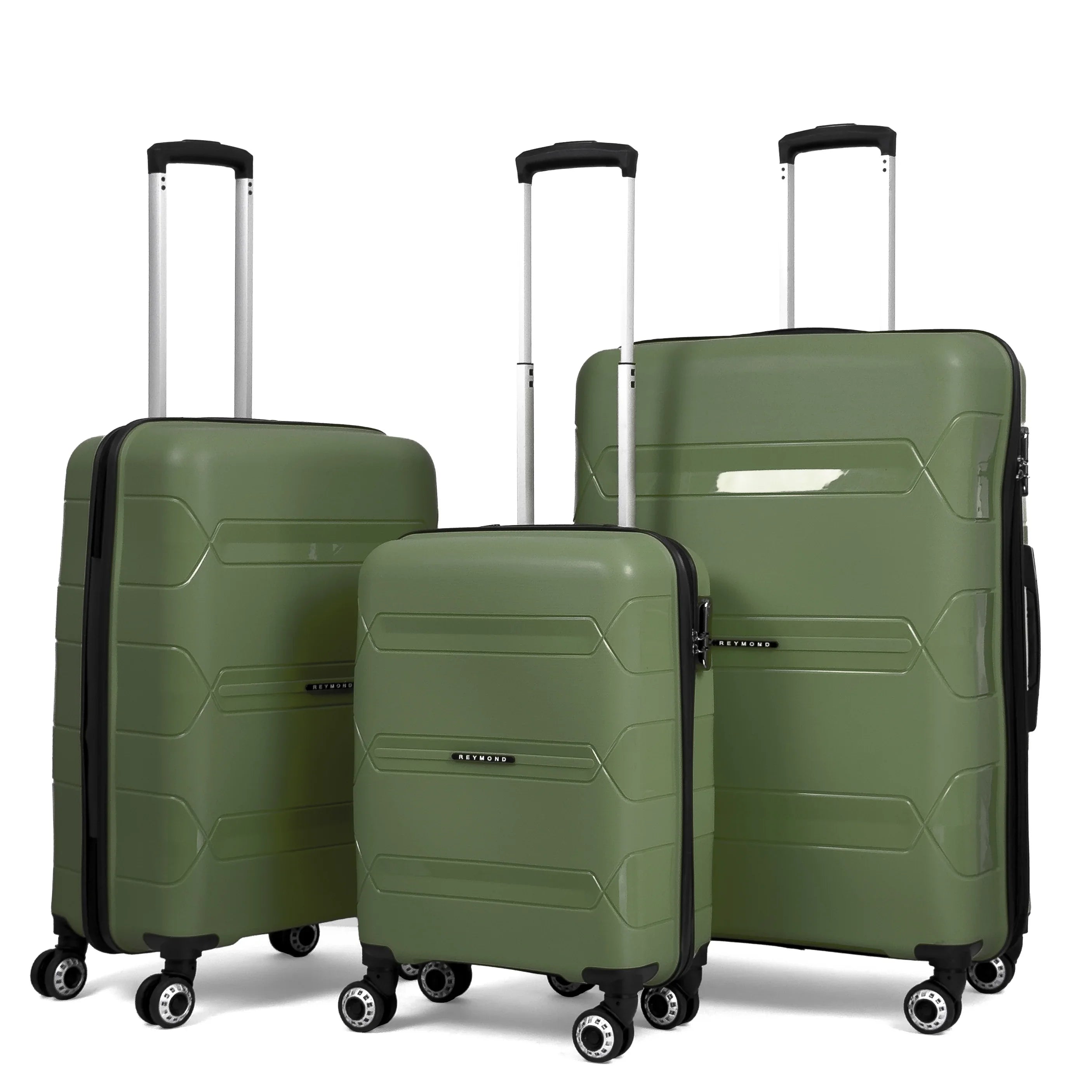 Konjabags bags - Lucas Polipropilen Kırılmaz Valiz, 3'lü Set