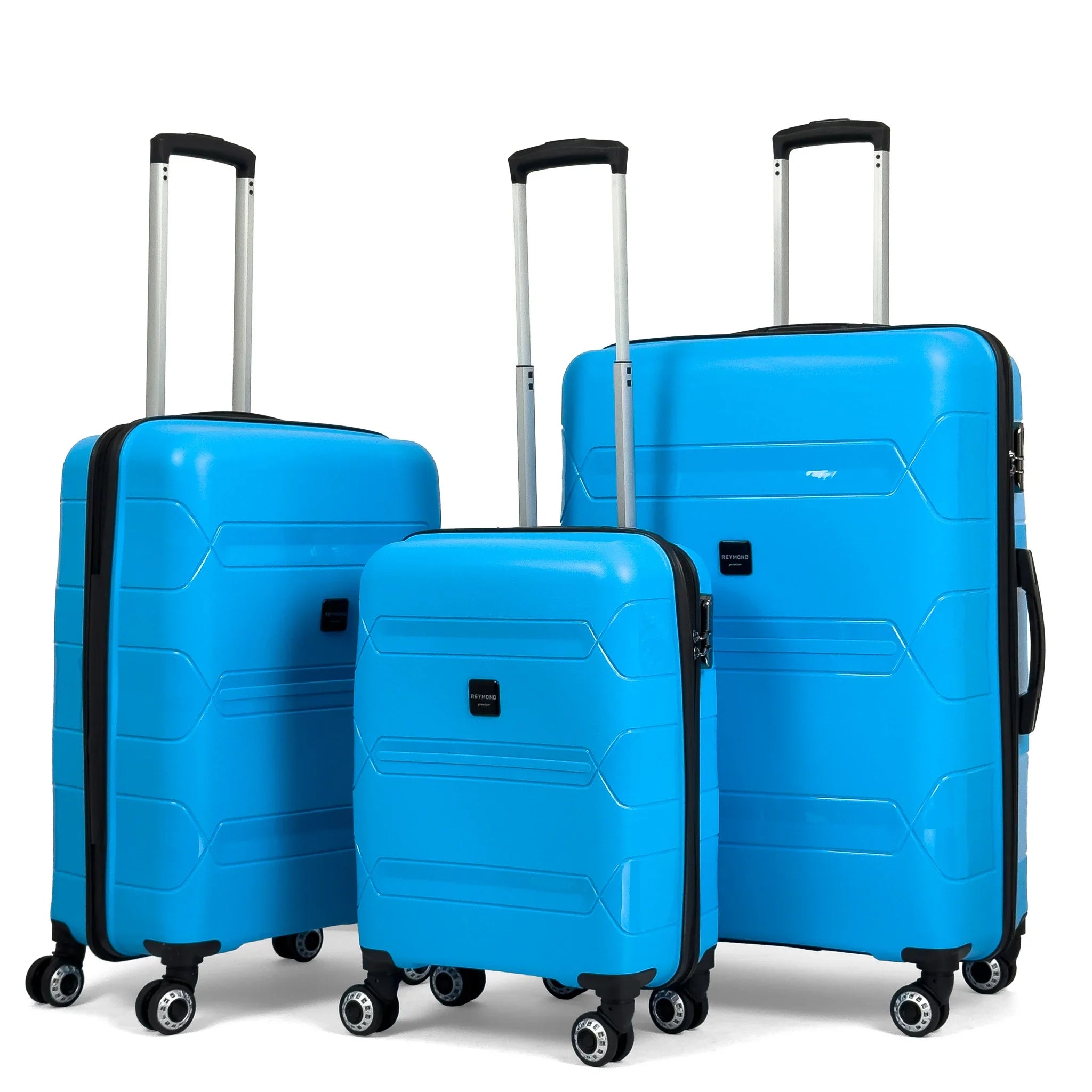 Konjabags bags - Lucas Polipropilen Kırılmaz Valiz, 3'lü Set