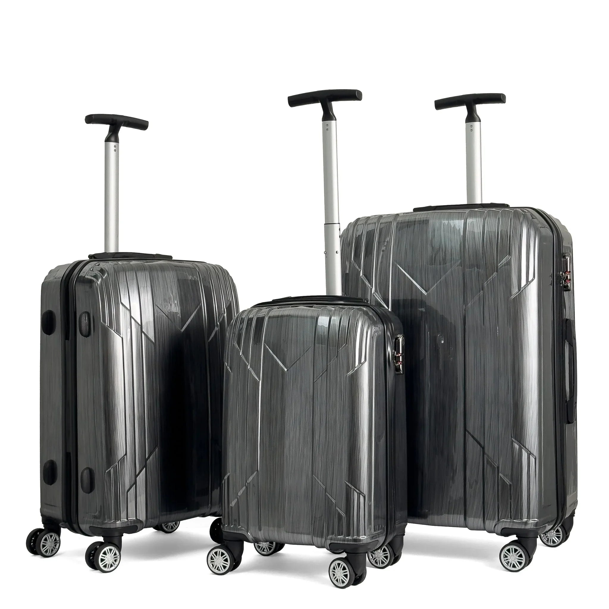 Konjabags bags - Reymond INOX Polikarbon Valiz, 3'lü Set