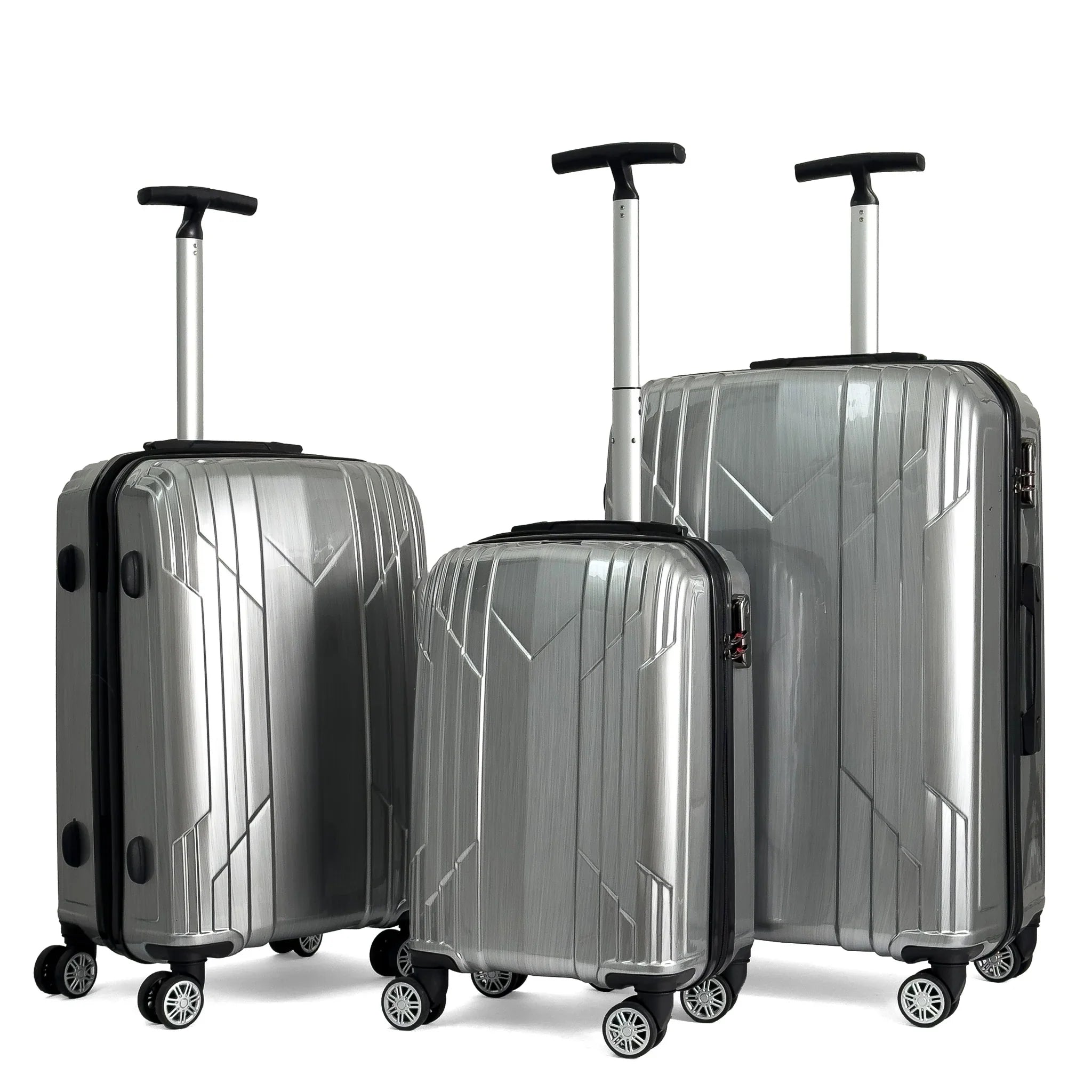Konjabags bags - Reymond INOX Polikarbon Valiz, 3'lü Set