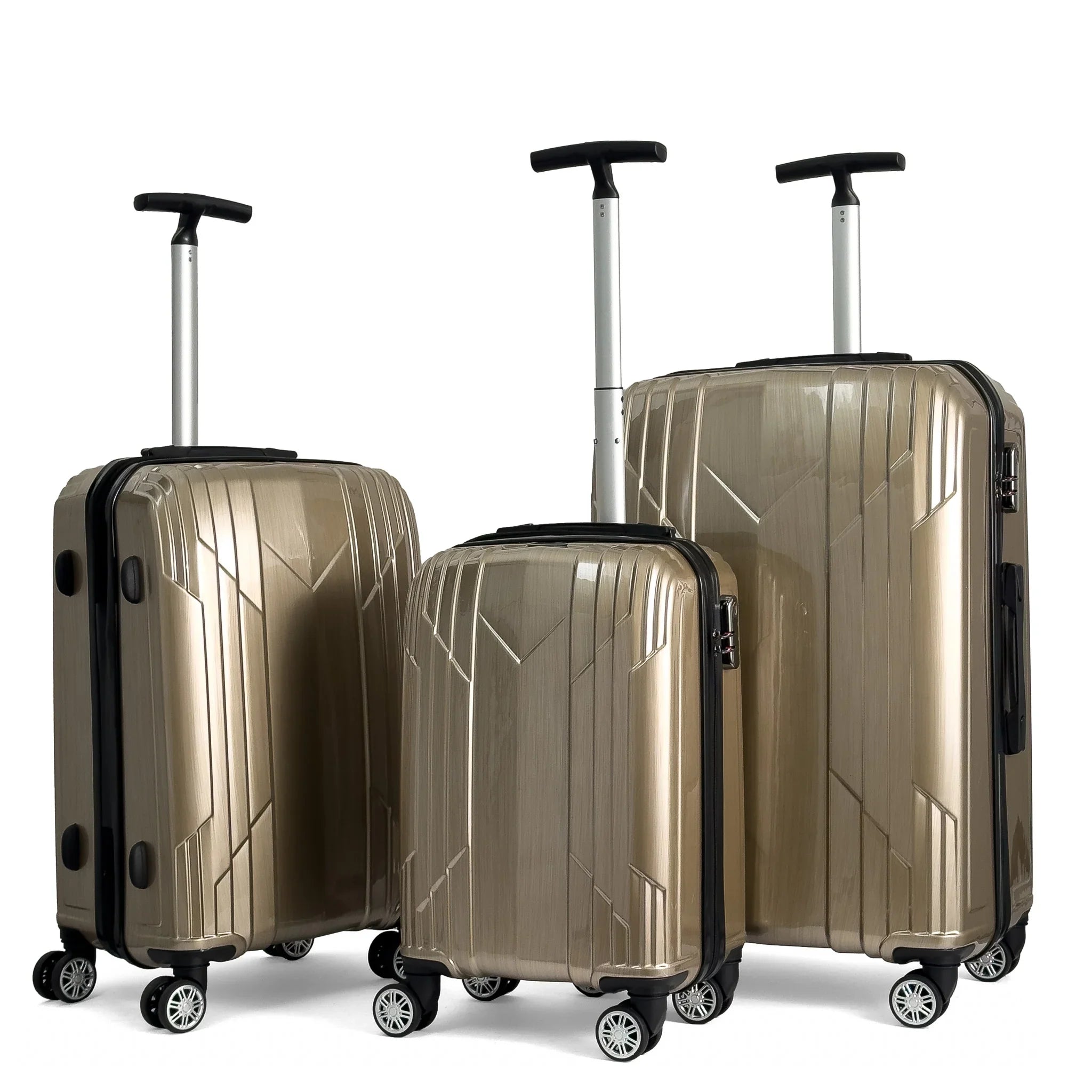 Konjabags bags - Reymond INOX Polikarbon Valiz, 3'lü Set