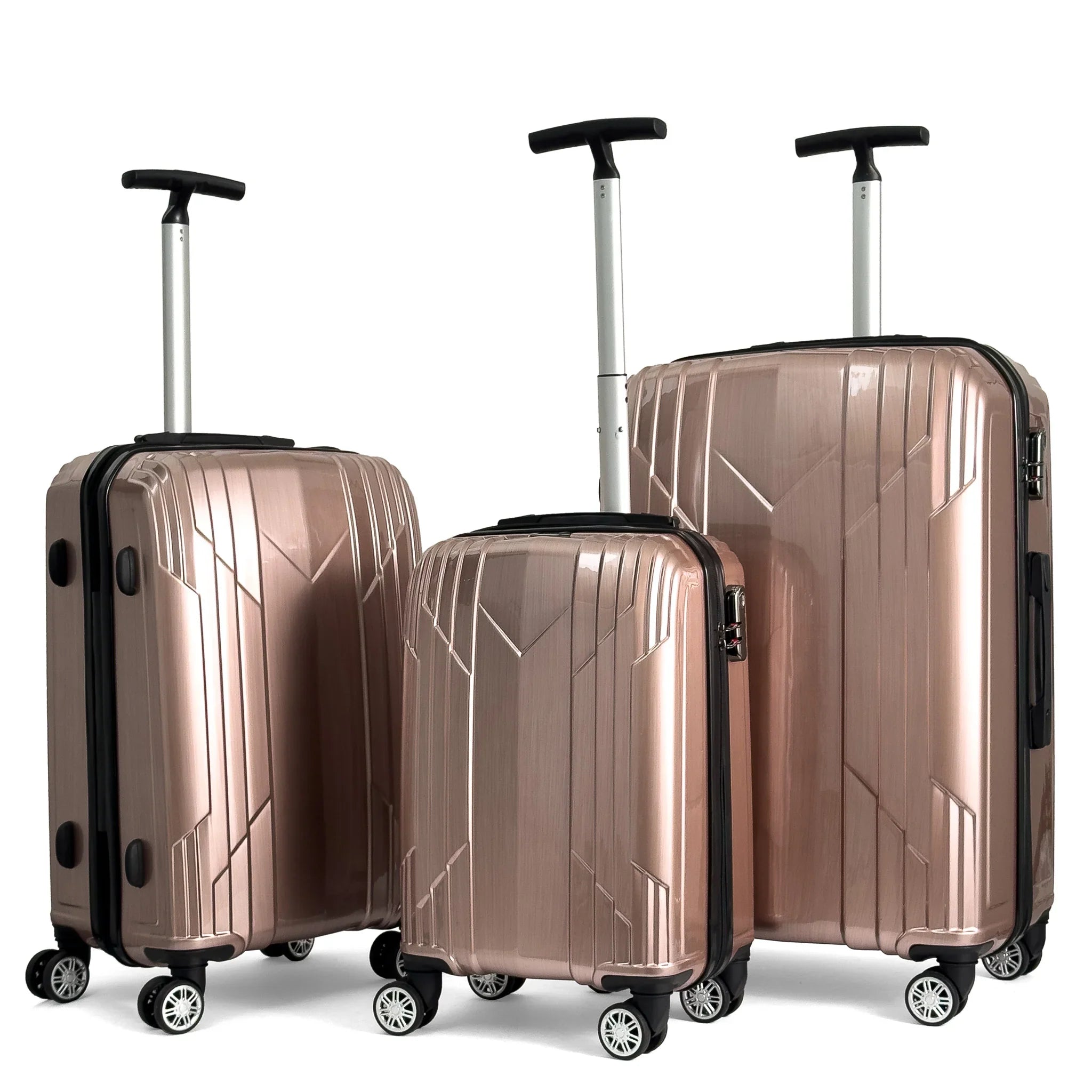 Konjabags bags - Reymond INOX Polikarbon Valiz, 3'lü Set