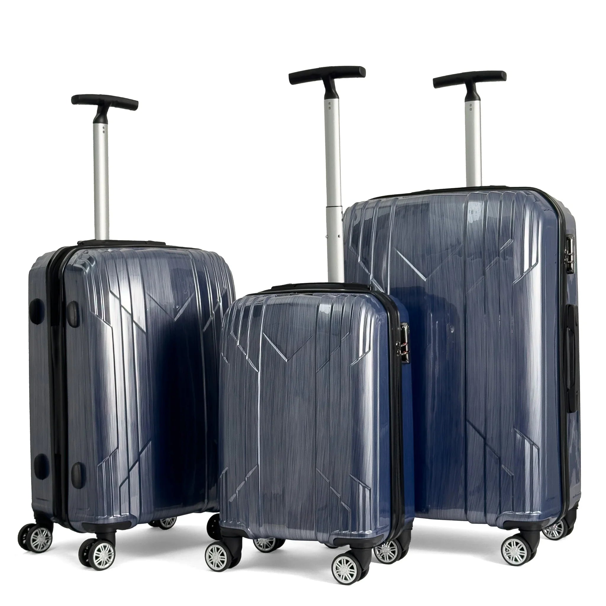 Konjabags bags - Reymond INOX Polikarbon Valiz, 3'lü Set