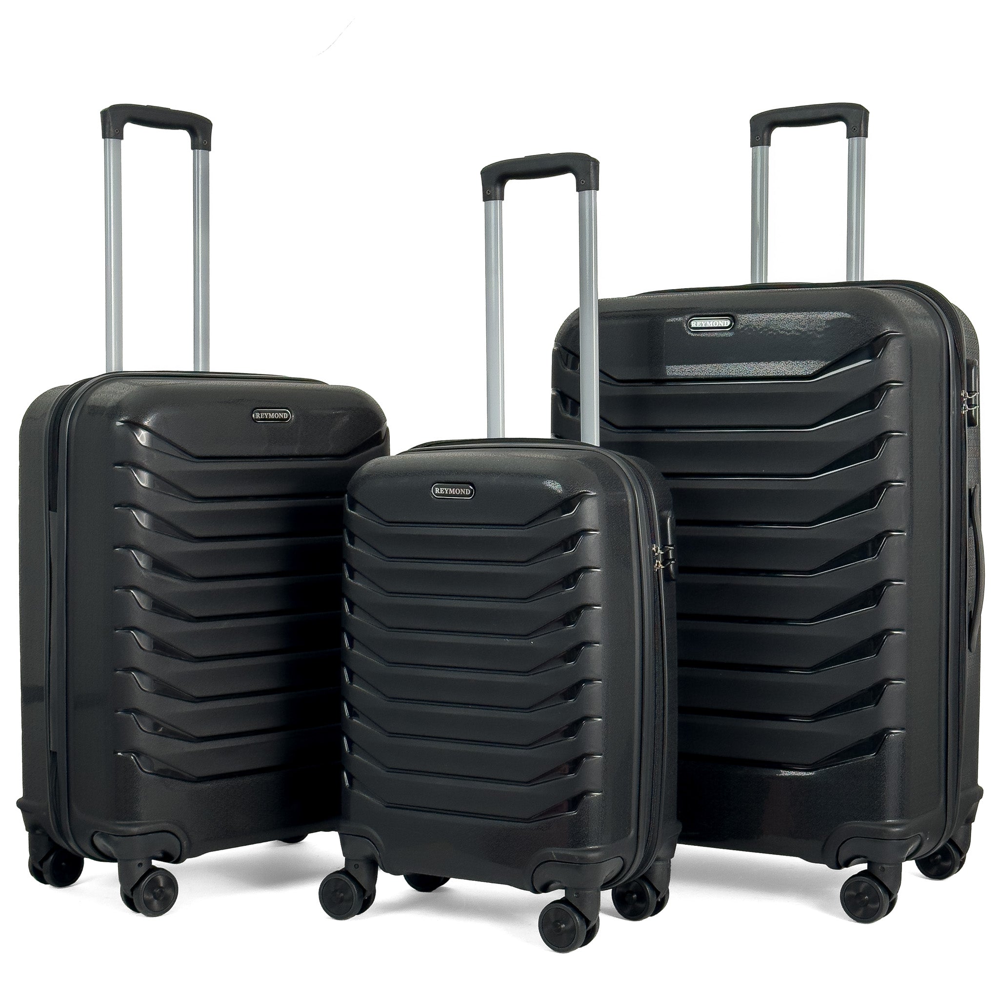 Konjabags bags - Lora PP (Polipropilen) Kırılmaz Valiz, 3'lü Set