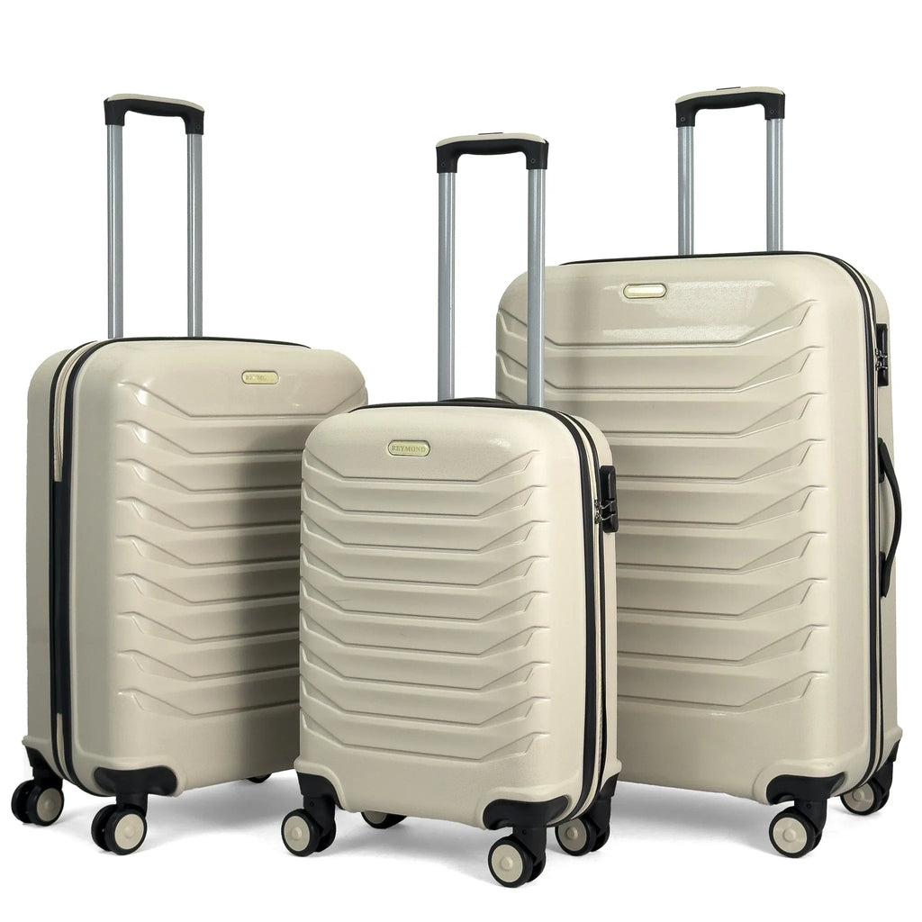 Konjabags bags - Lora PP (Polipropilen) Kırılmaz Valiz, 3'lü Set