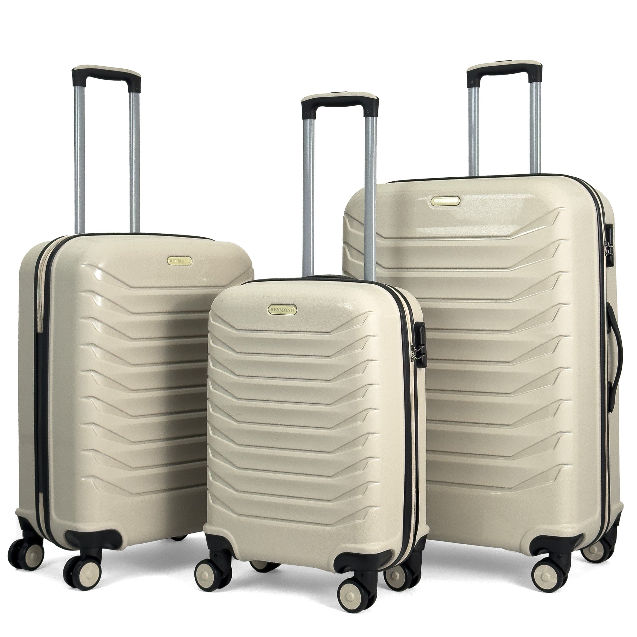 Konjabags bags - Lora PP (Polipropilen) Kırılmaz Valiz, 3'lü Set