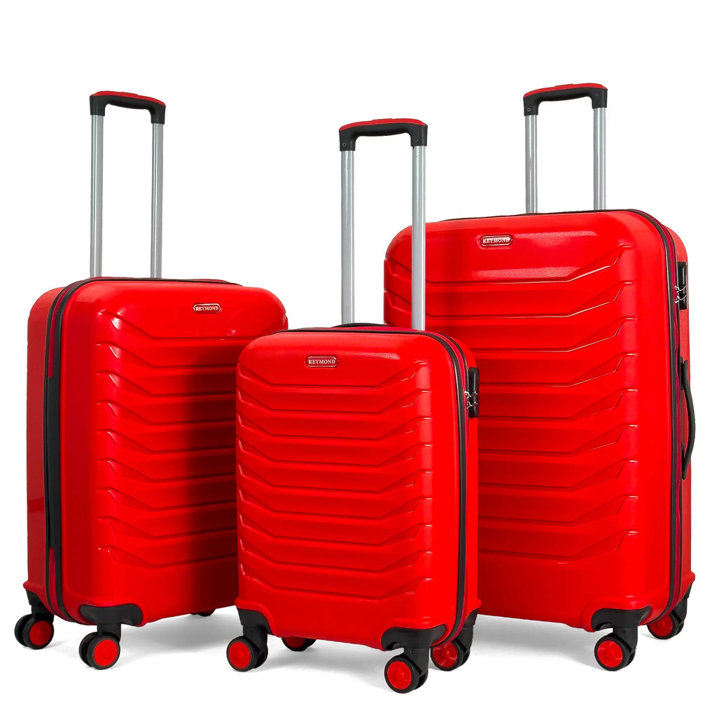 Konjabags bags - Lora PP (Polipropilen) Kırılmaz Valiz, 3'lü Set