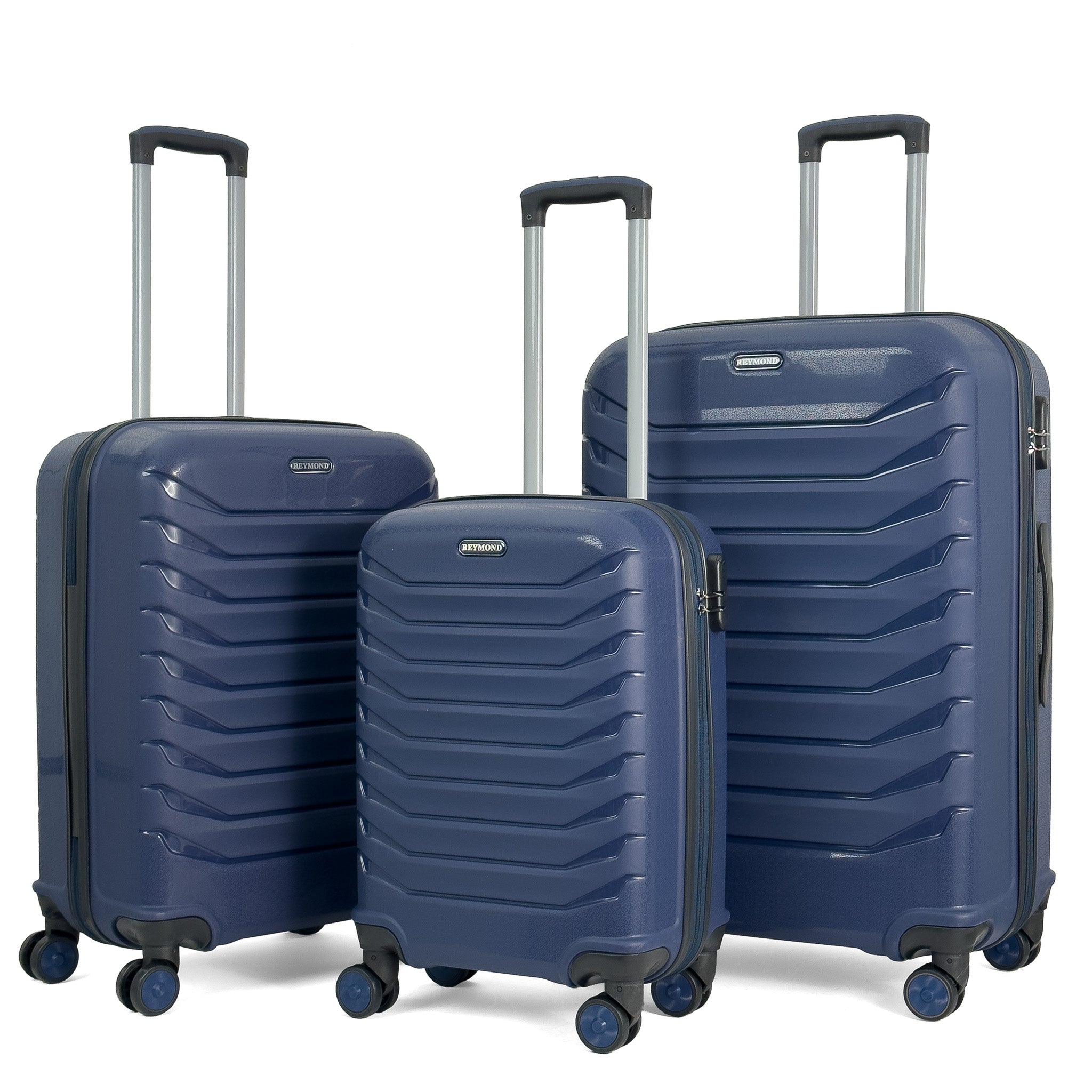 Konjabags bags - Lora PP (Polipropilen) Kırılmaz Valiz, 3'lü Set