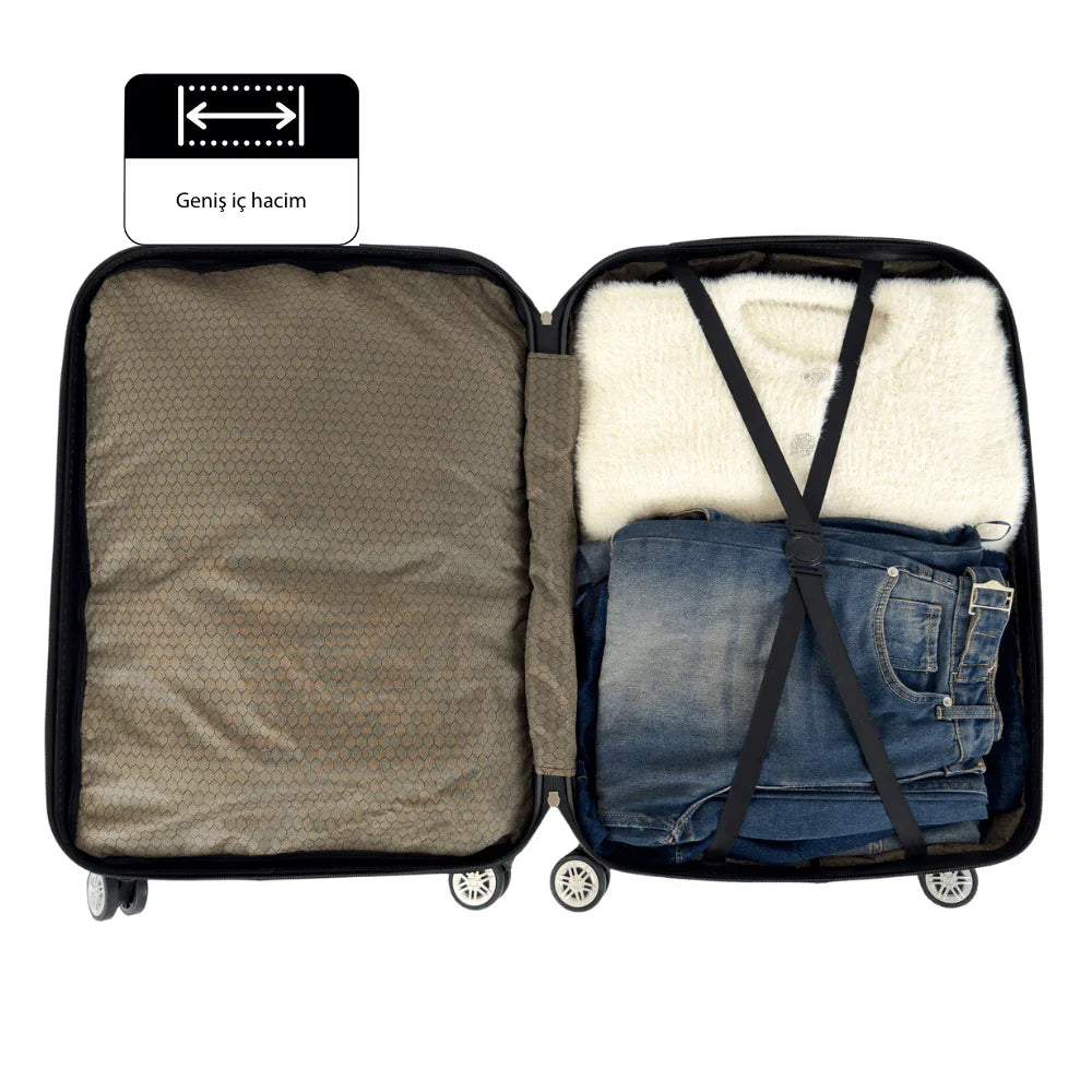 Konjabags bags - Reymond Kurukafa Desen ABS Valiz - Kabin Boy&Orta Boy