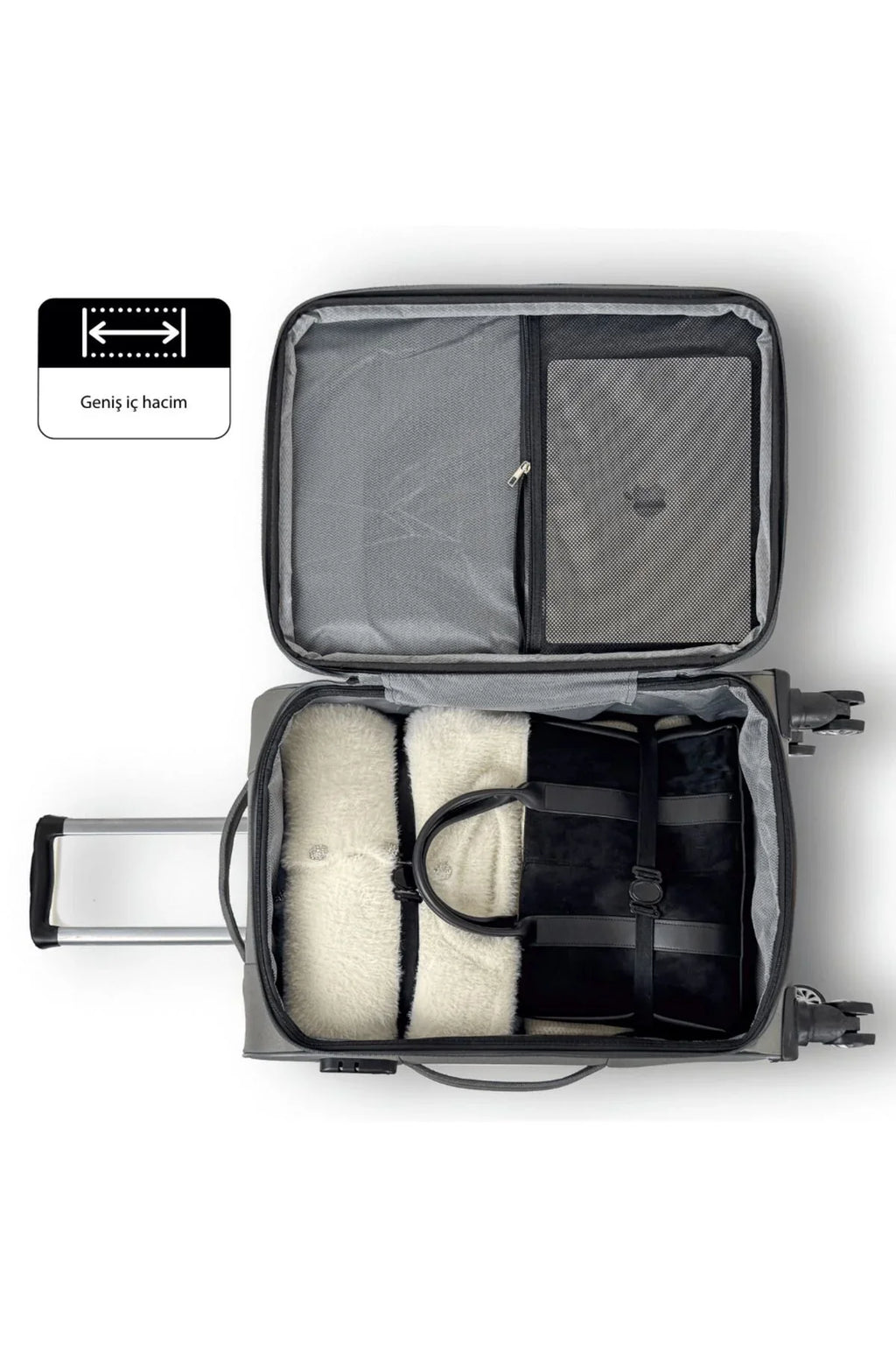Konjabags bags - Reymond Kumaş Yüzeyli Oasis Serisi Seyahat Valizi, Büyük Boy