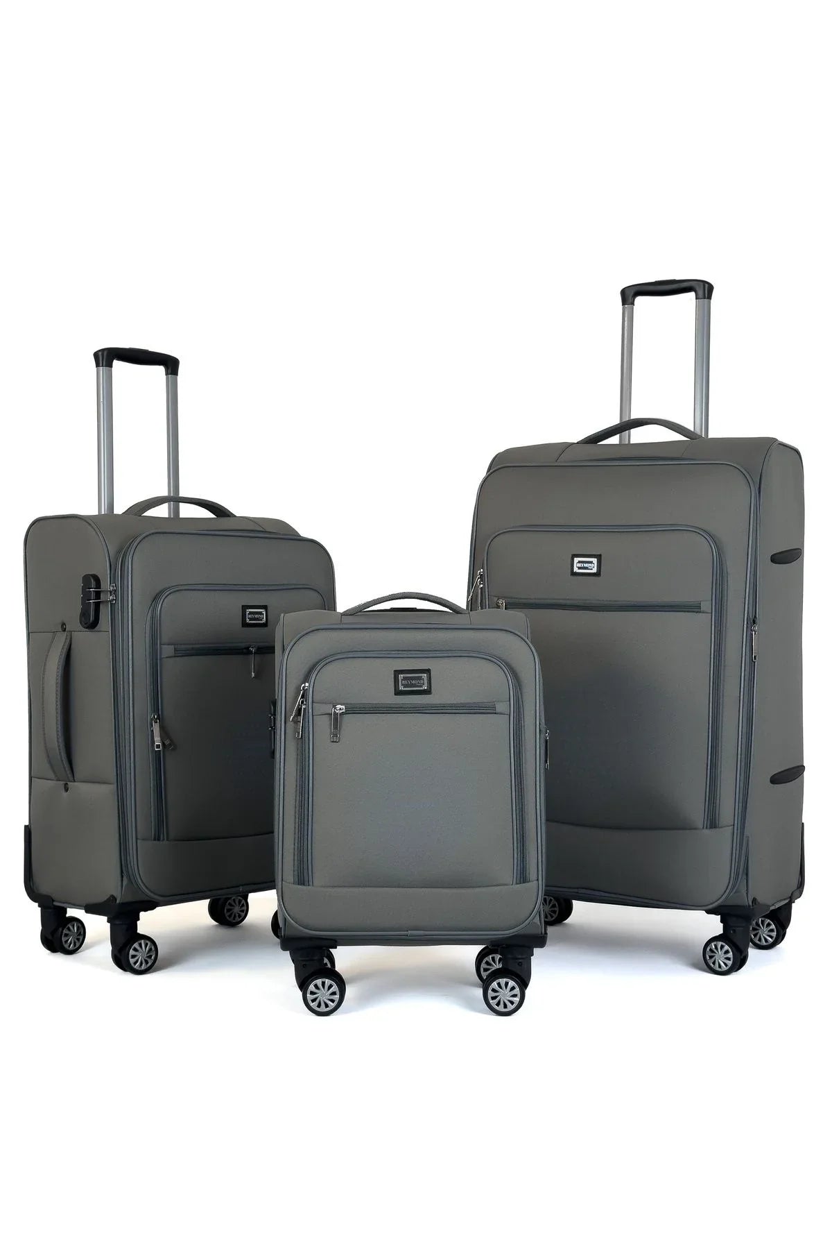 Konjabags bags - Reymond Kumaş Yüzeyli Oasis Serisi Seyahat Valizi, 3'lü Set