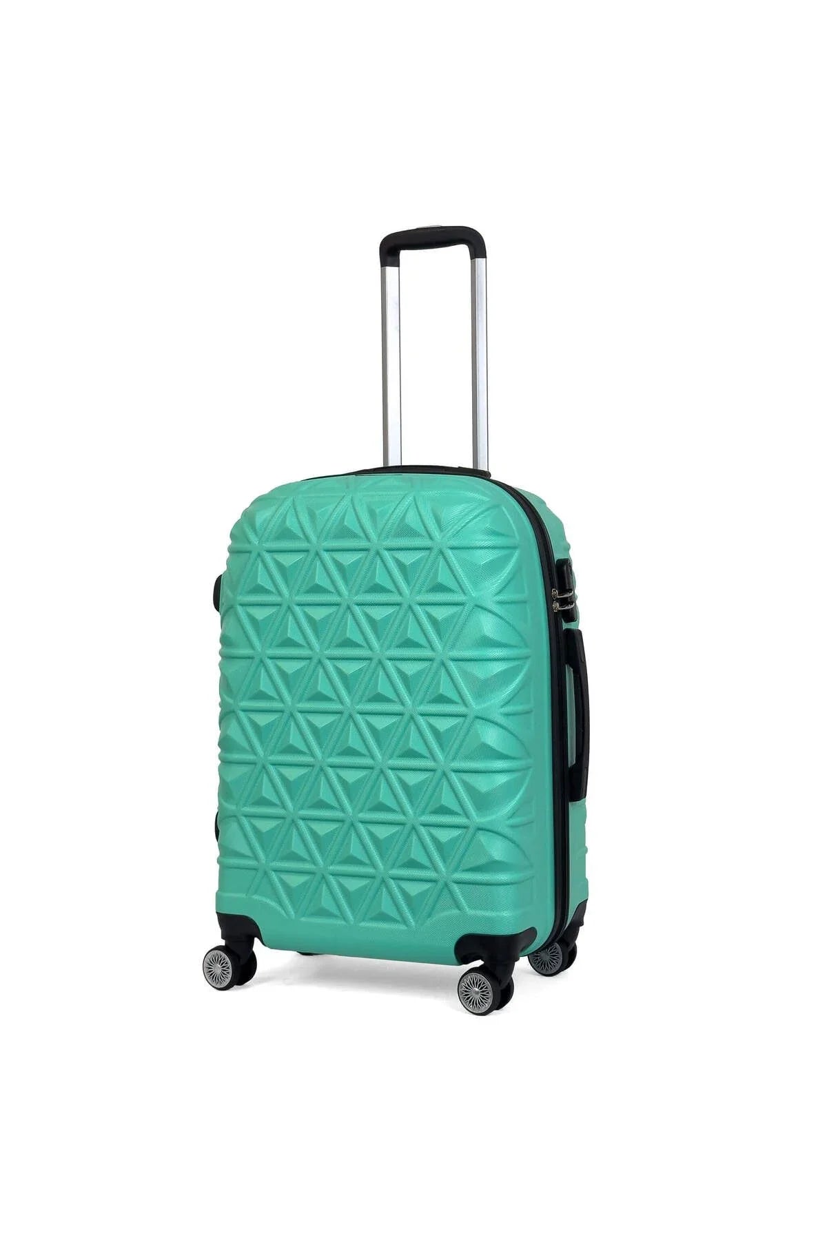 Konjabags bags - Reymond Piramit Desen ABS Seyahat Valizi, Canyon Serisi, Orta Boy