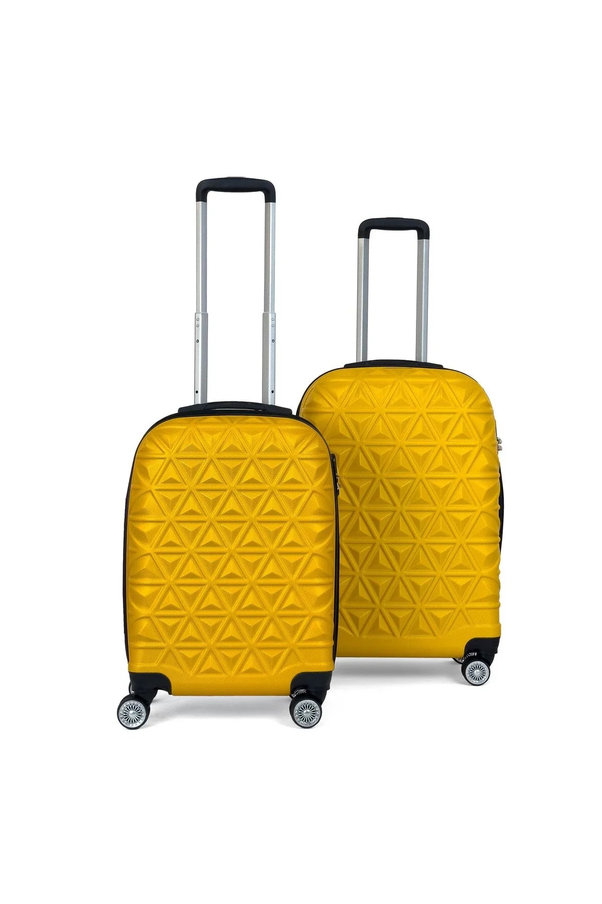 Konjabags bags - Reymond Piramit Desen ABS Seyahat Valizi, Canyon Serisi, Kabin Boy&Orta Boy
