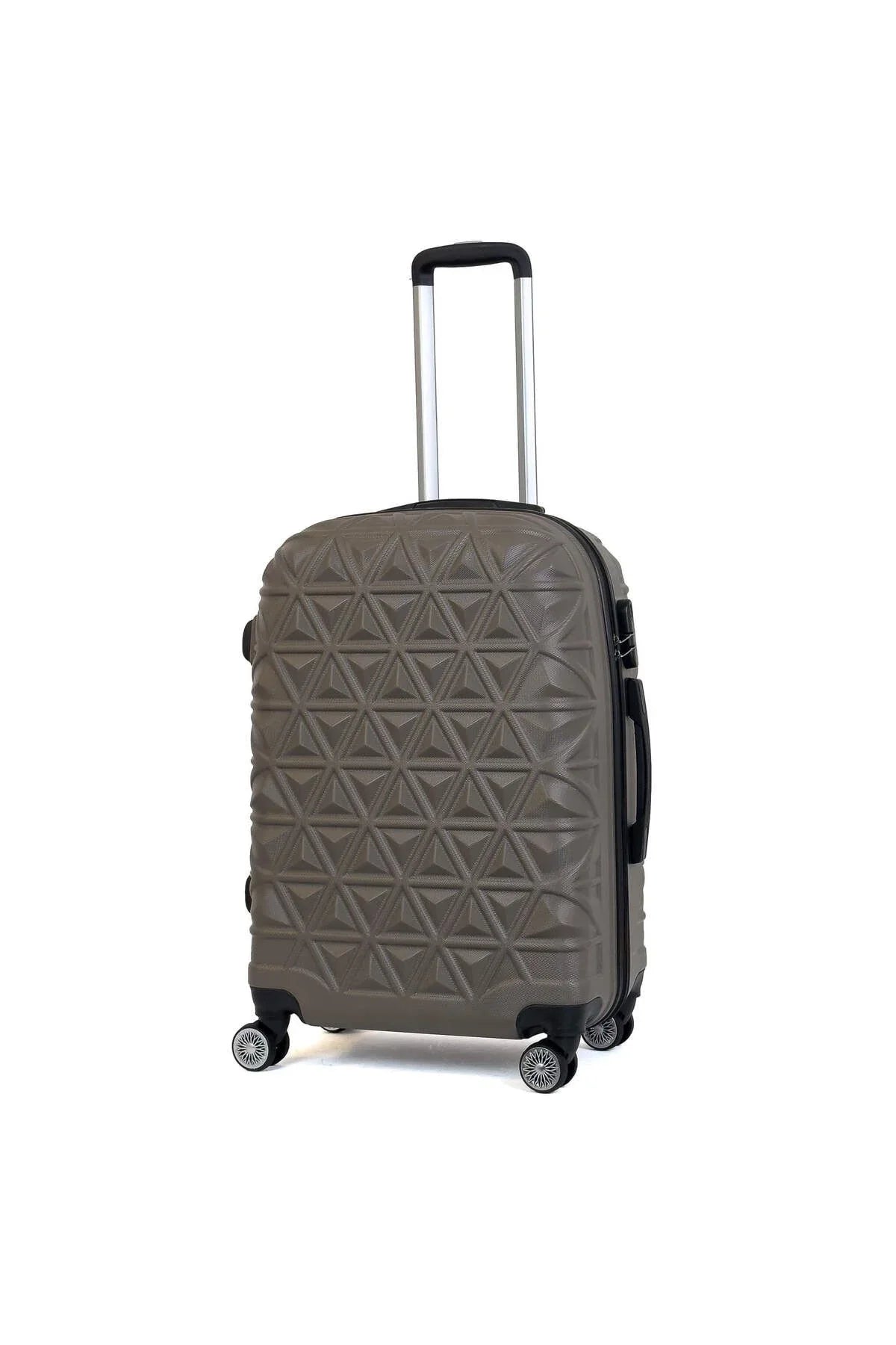 Konjabags bags - Reymond Piramit Desen ABS Seyahat Valizi, Canyon Serisi, Orta Boy