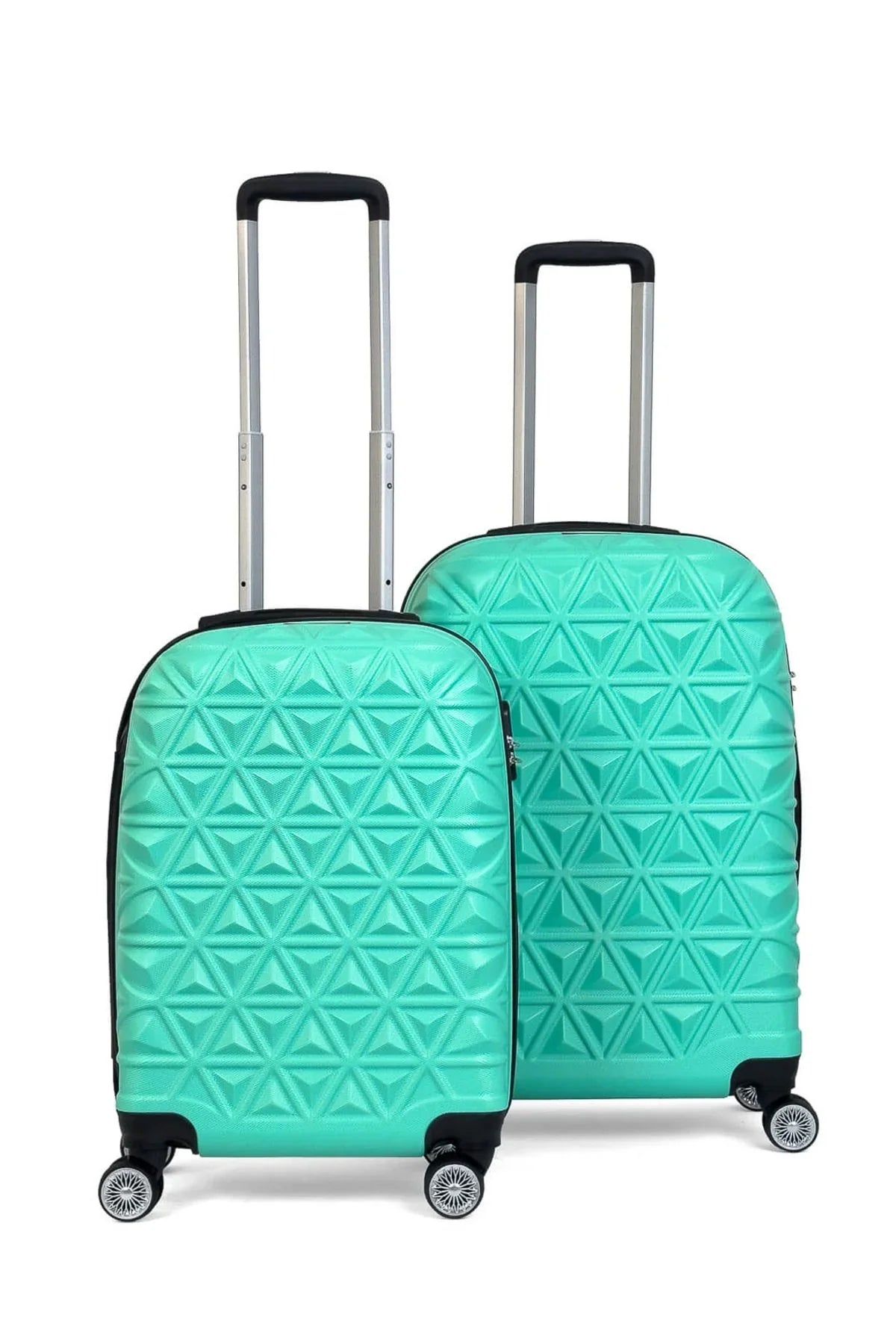 Konjabags bags - Reymond Piramit Desen ABS Seyahat Valizi, Canyon Serisi, Kabin Boy&Orta Boy