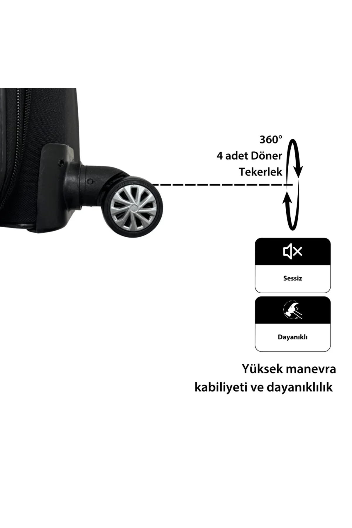 Konjabags bags - Reymond Kumaş Yüzeyli Oasis Serisi Seyahat Valizi, Kabin Boy