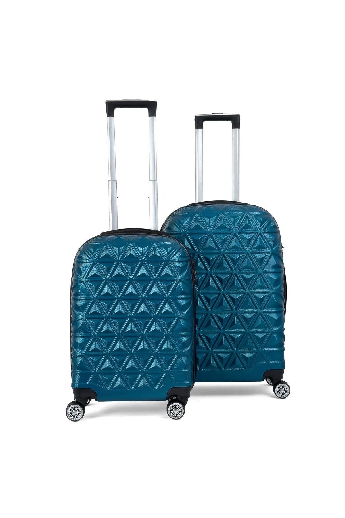 Konjabags bags - Reymond Piramit Desen ABS Seyahat Valizi, Canyon Serisi, Kabin Boy&Orta Boy