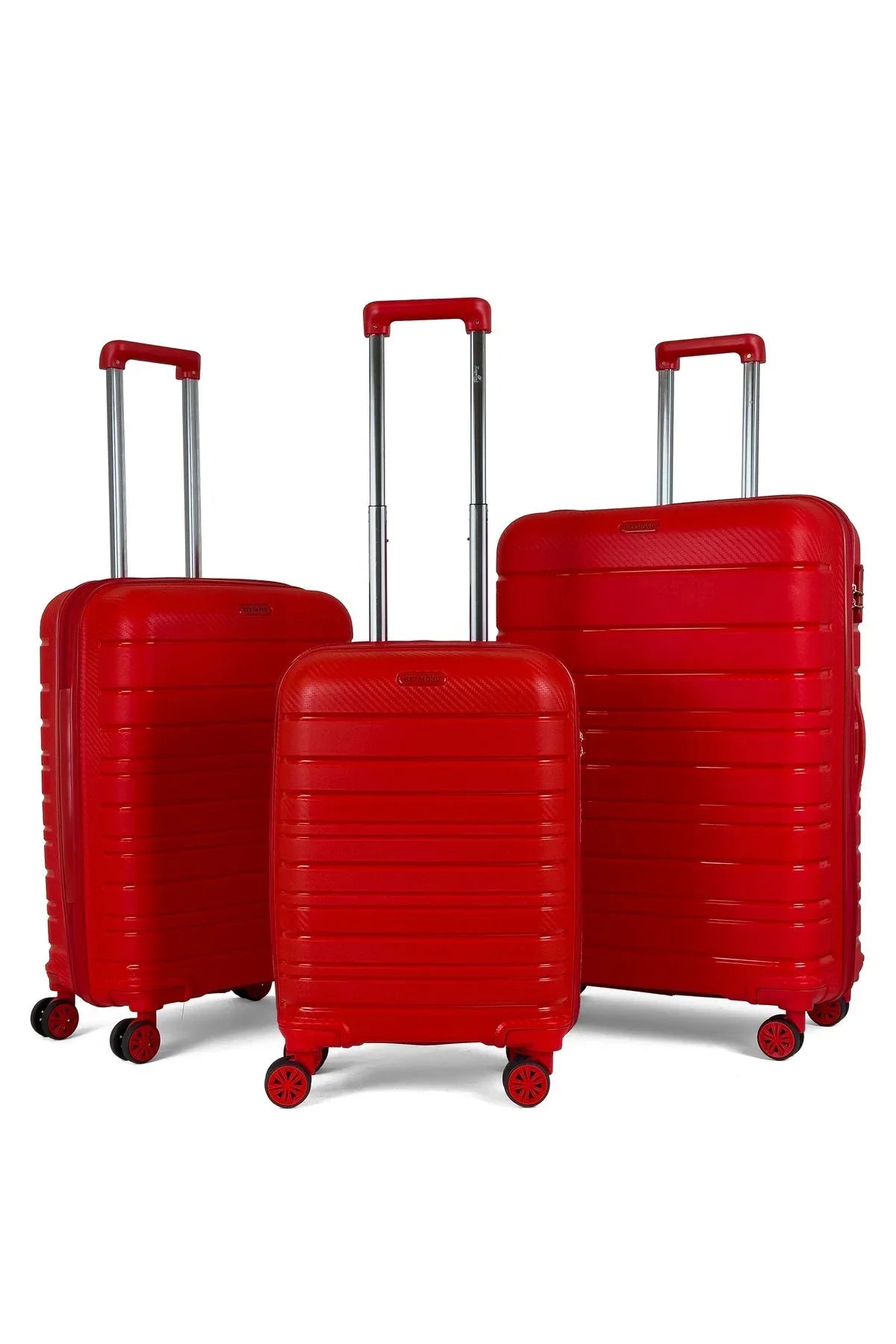 Konjabags bags - Reymond Karbon PP Seyahat Valizi Horizon Serisi Kırılmaz Bavul, 3'lü Set