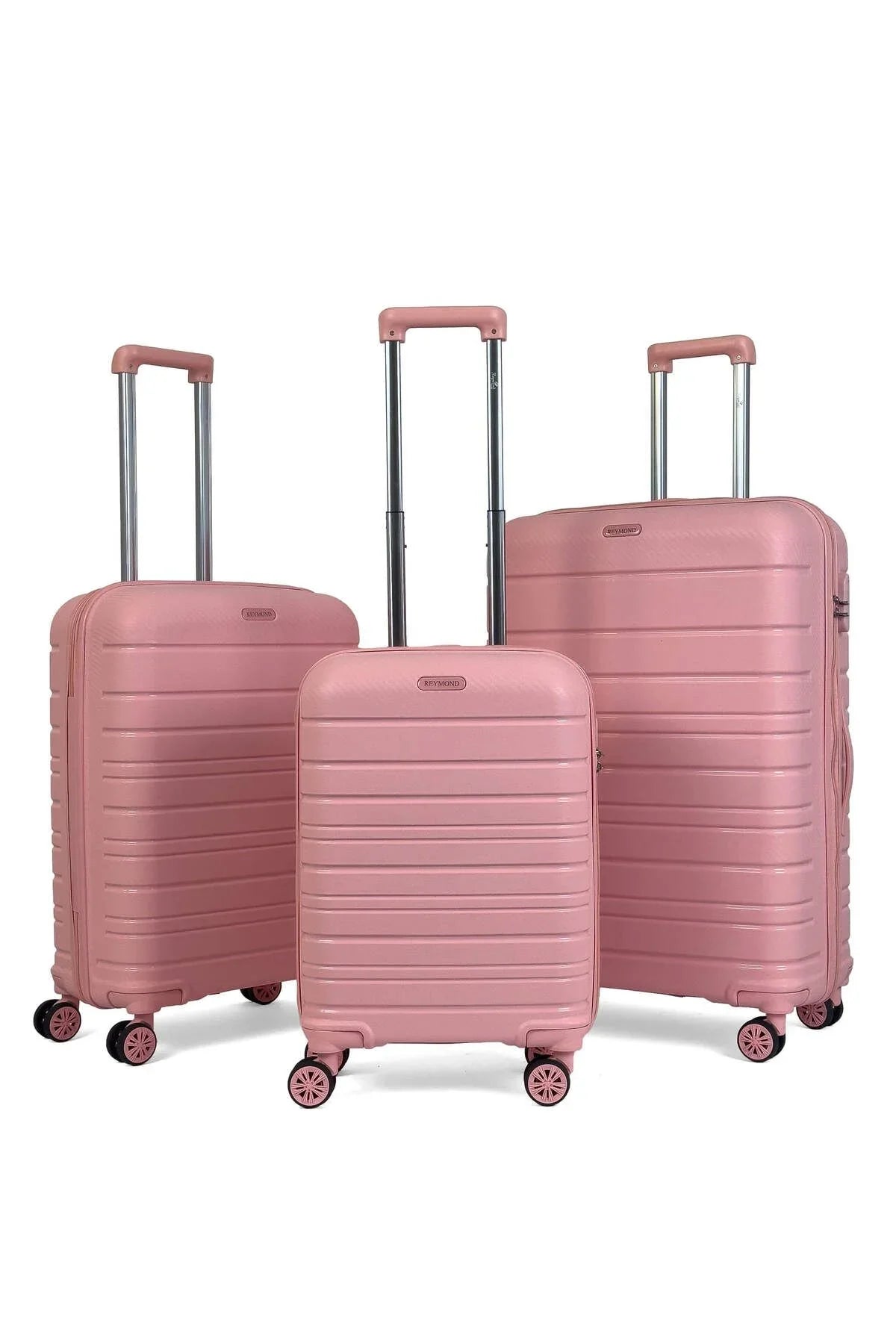 Konjabags bags - Reymond Karbon PP Seyahat Valizi Horizon Serisi Kırılmaz Bavul, 3'lü Set