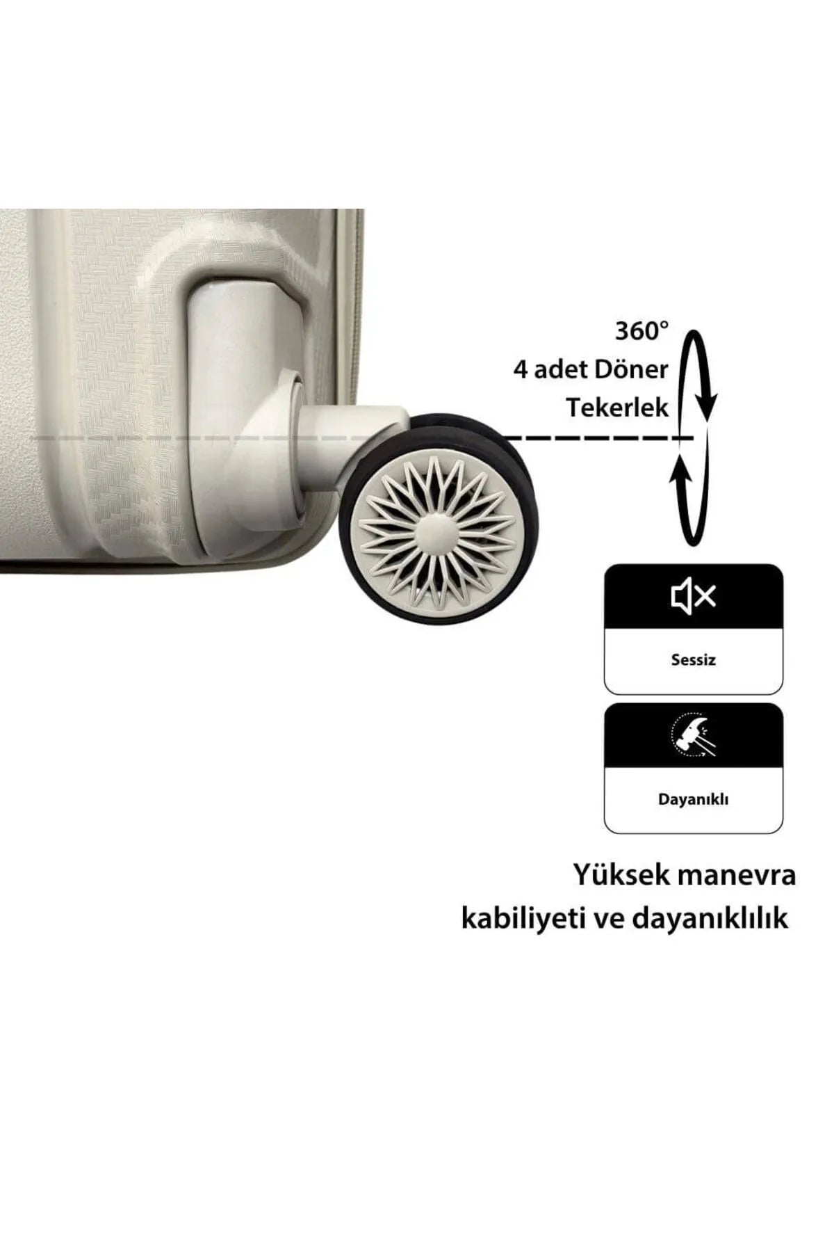 Konjabags bags - Reymond Karbon PP Seyahat Valizi Horizon Serisi Kırılmaz Bavul, Kabin Boy