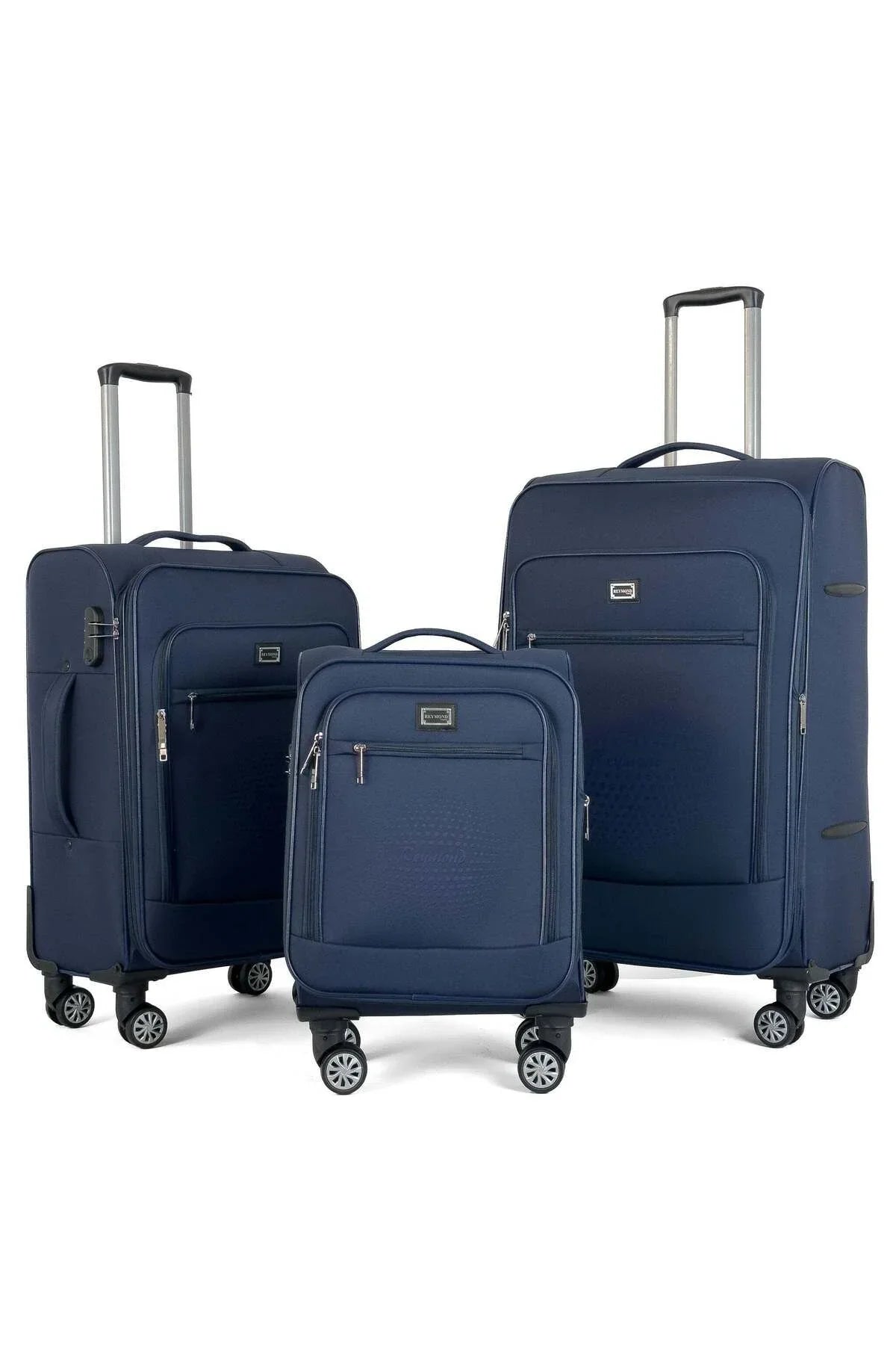 Konjabags bags - Reymond Kumaş Yüzeyli Oasis Serisi Seyahat Valizi, 3'lü Set